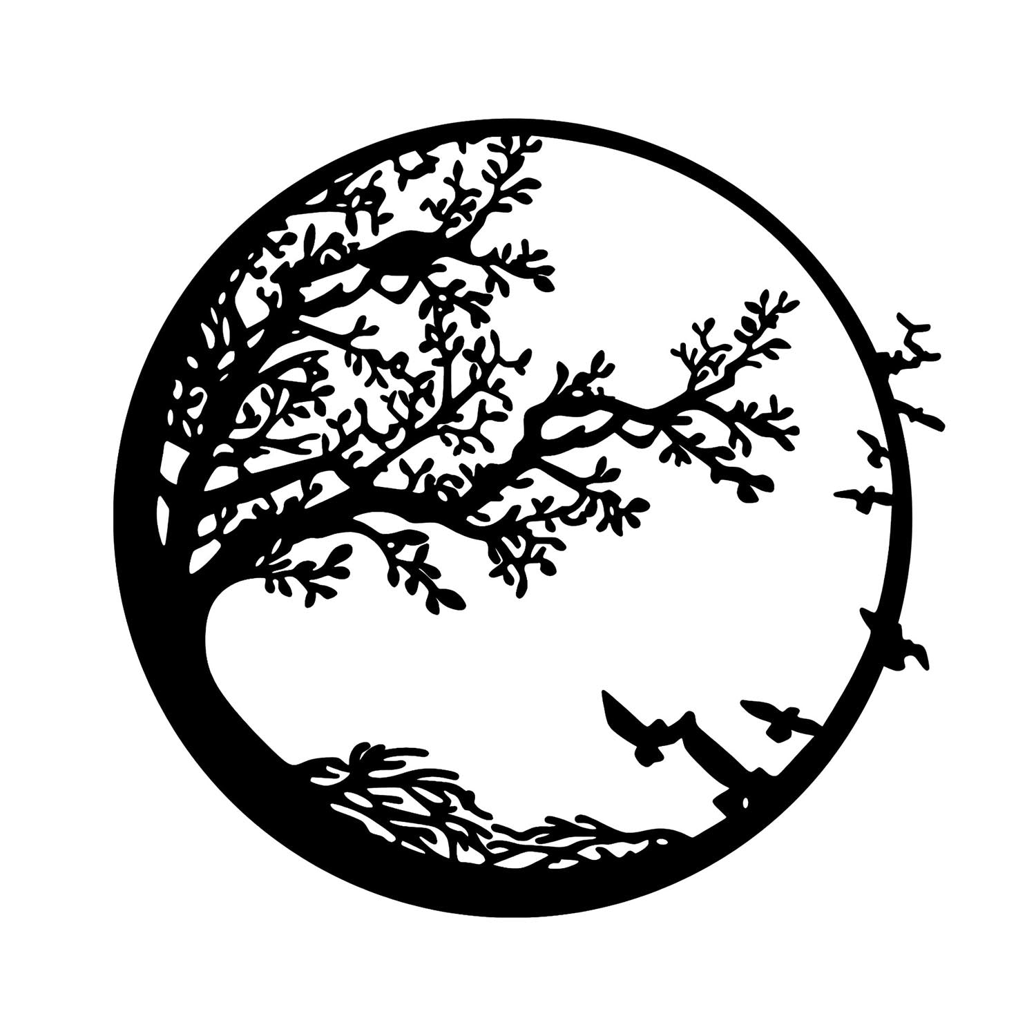 Verleihen Sie Ihrem Zuhause mit der eleganten Night Wanddeko von Wallity in Schwarz einen Hauch von Stil und zeitloser Schönheit.