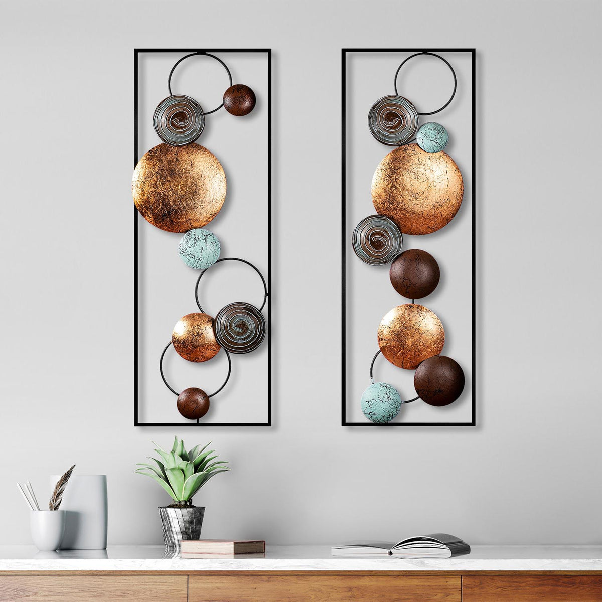 Textured Wanddeko - Mehrfarbig in Mehrfarbig präsentiert im Onlineshop von KAQTU Design AG. Wanddeko ist von Wallity
