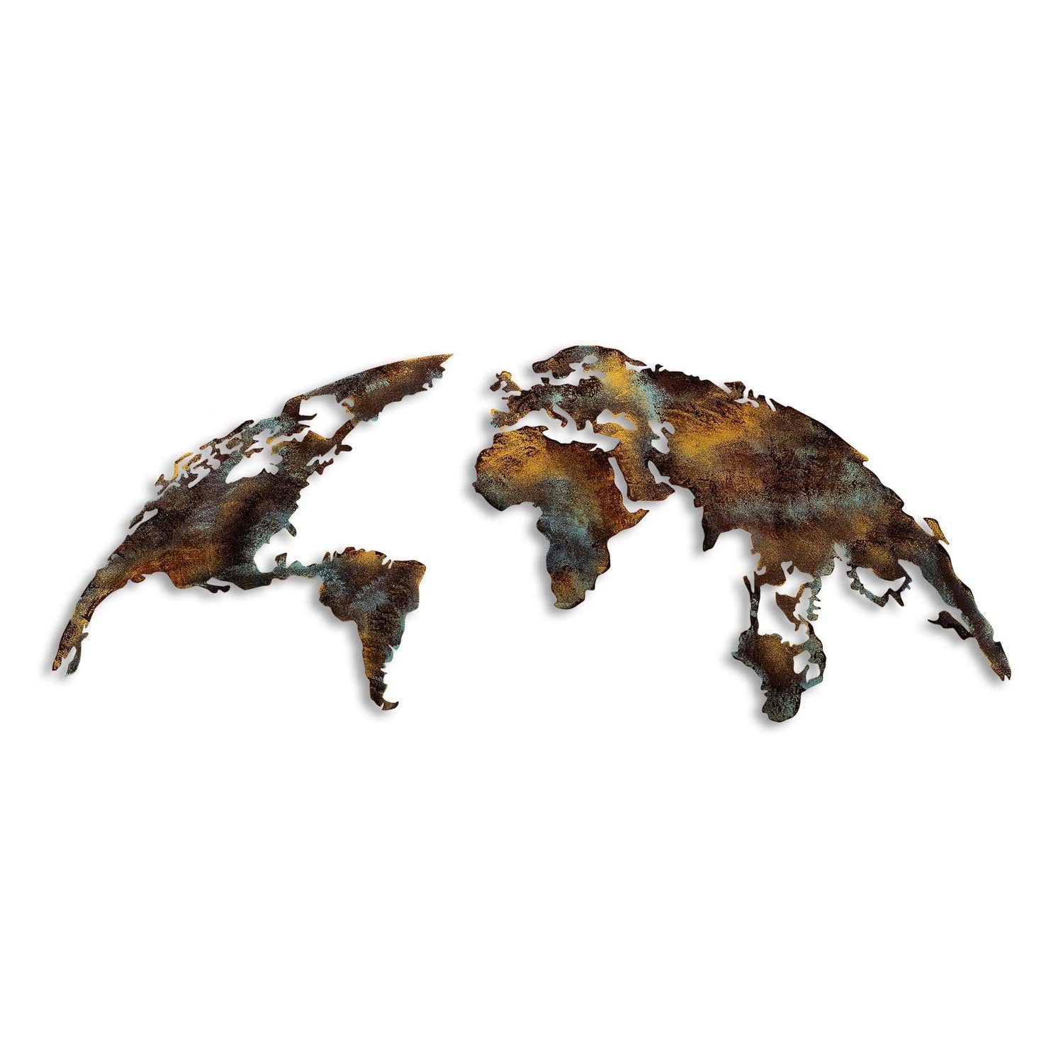 Entdecken Sie die faszinierende World Map Medium Wanddeko von Wallity – ein einzigartiges Kunstwerk, das Stil und Persönlichkeit in jeden Raum bringt.