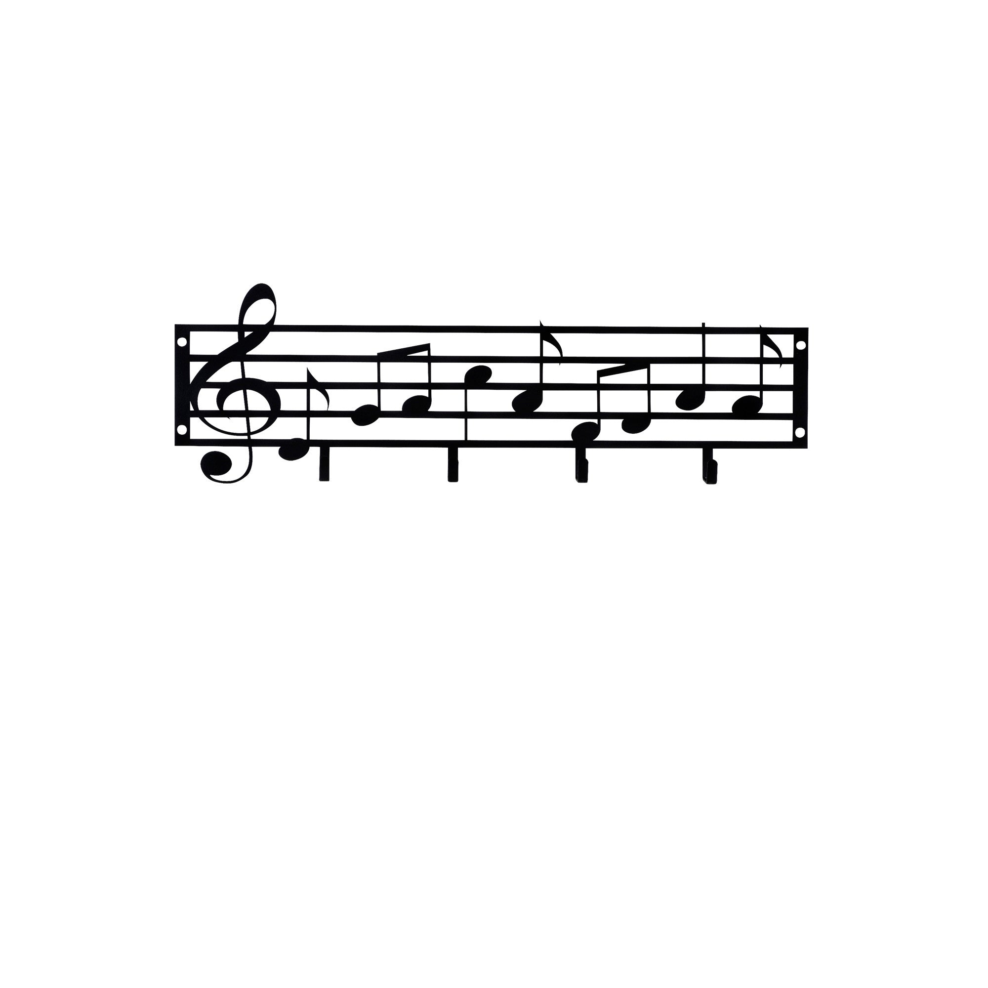 Note in Schwarz präsentiert im Onlineshop von KAQTU Design AG. Kleiderhaken ist von Wallity