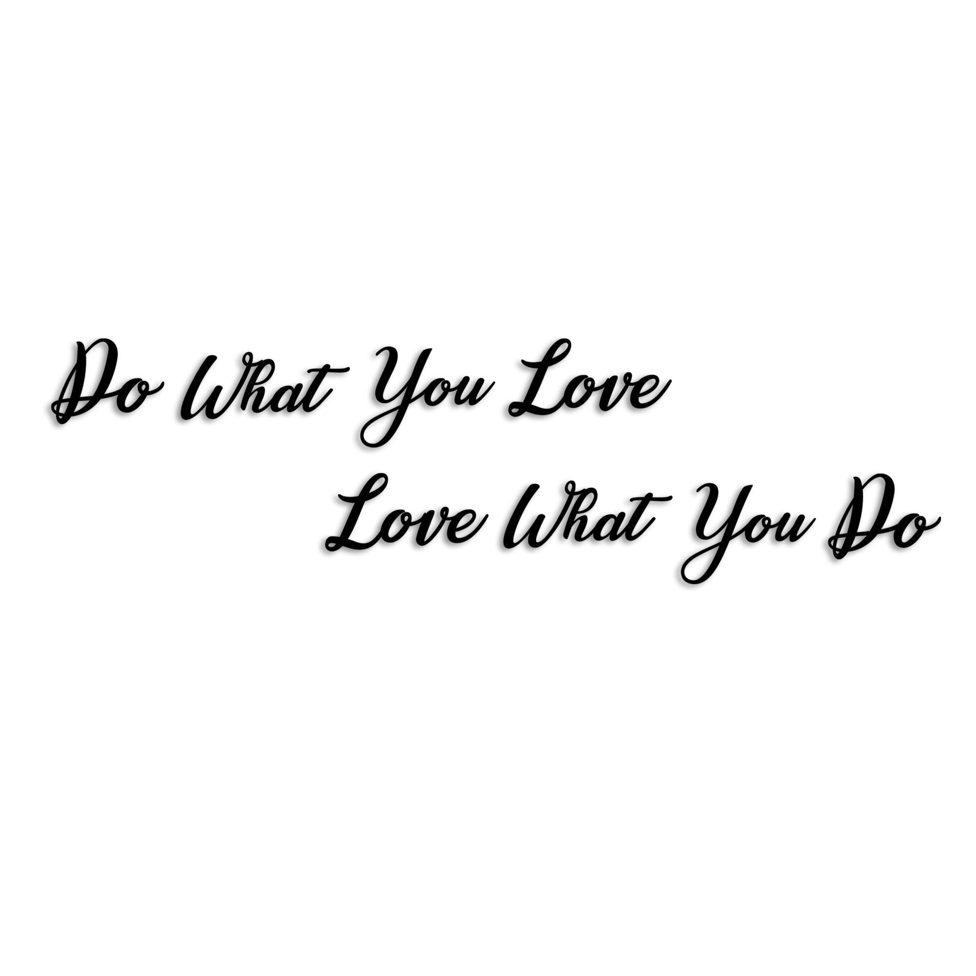 Do Love Love Do in Schwarz präsentiert im Onlineshop von KAQTU Design AG. Wanddeko ist von Wallity