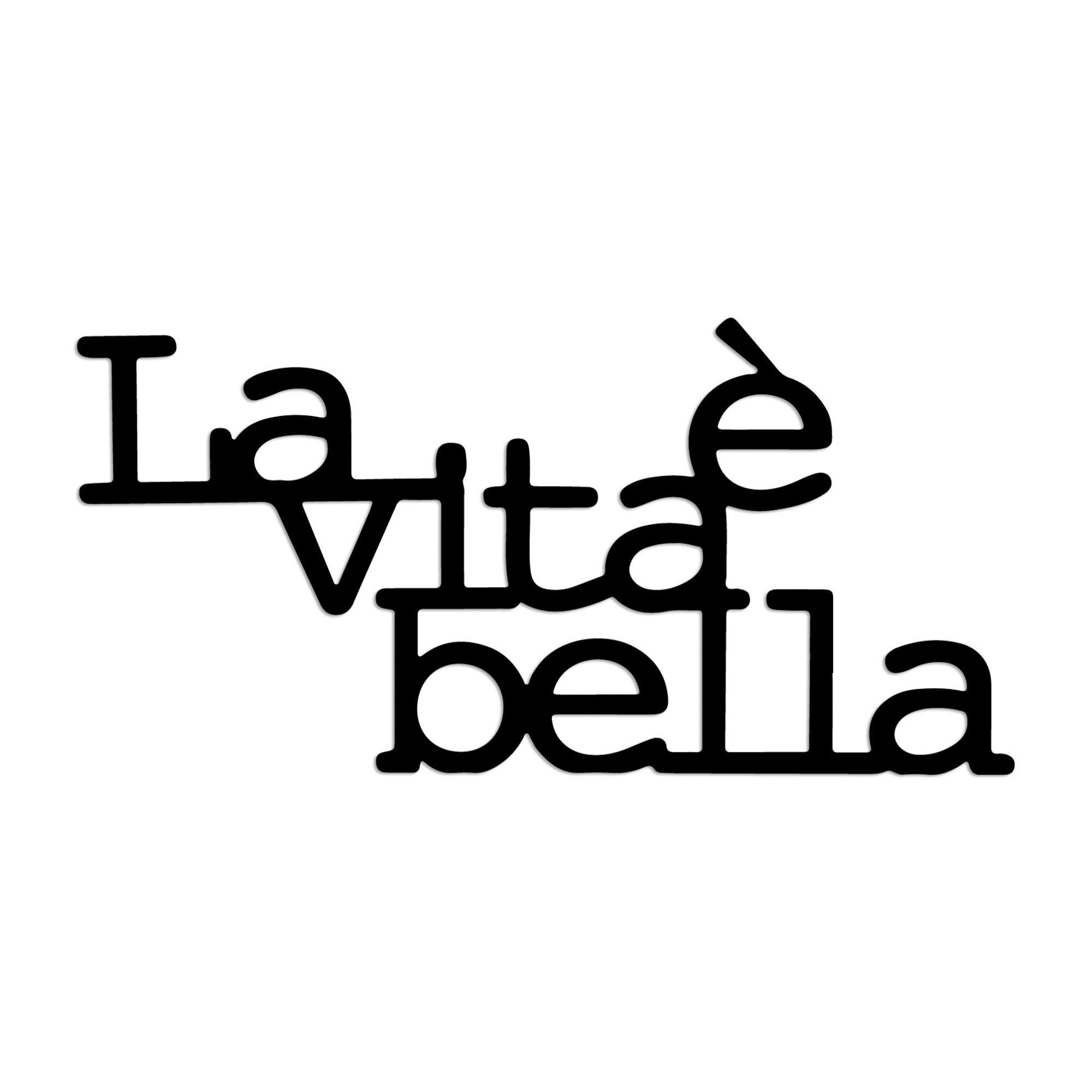 Vita E Bella 1 in Schwarz präsentiert im Onlineshop von KAQTU Design AG. Wanddeko ist von Wallity