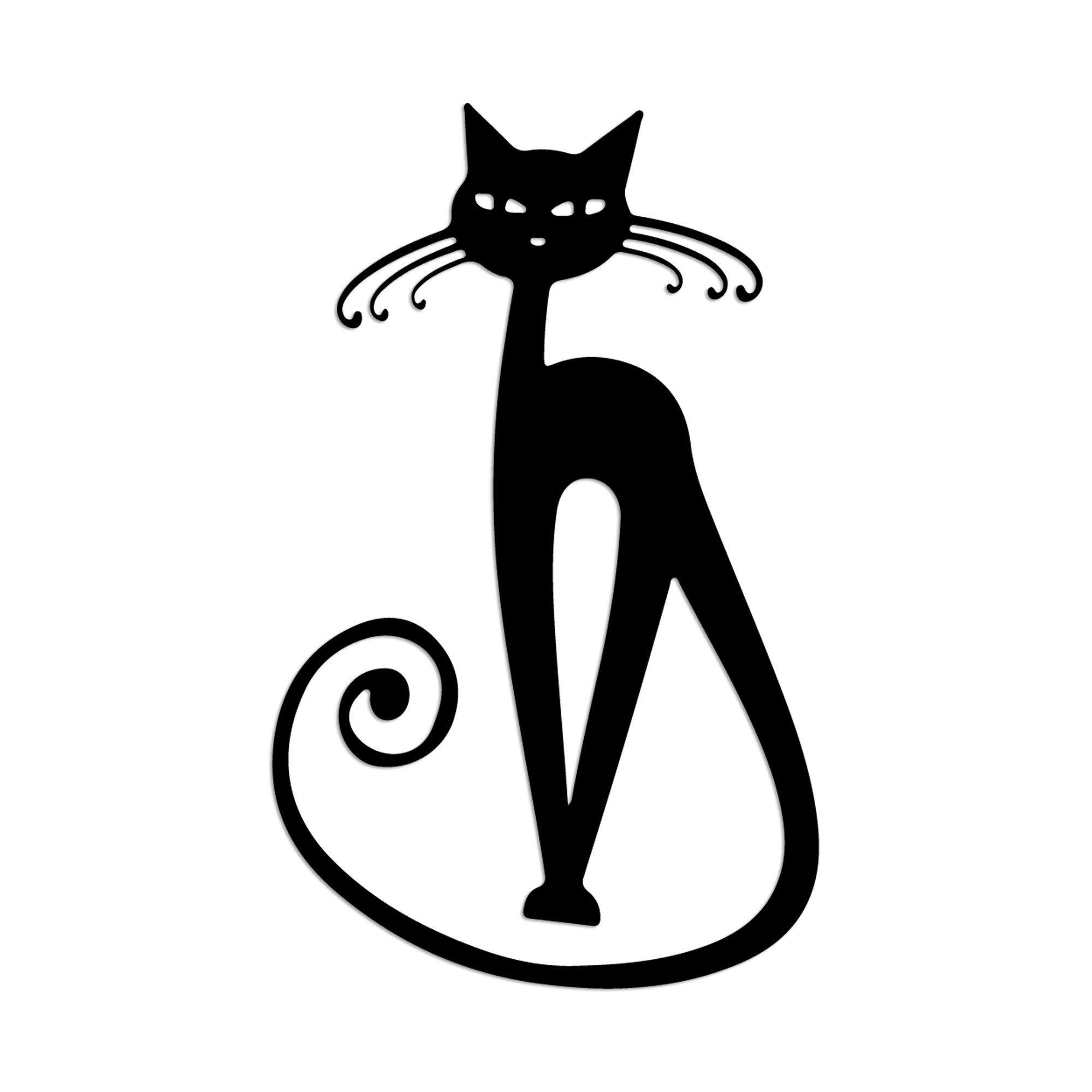 Cat 6 in Schwarz präsentiert im Onlineshop von KAQTU Design AG. Wanddeko ist von Wallity