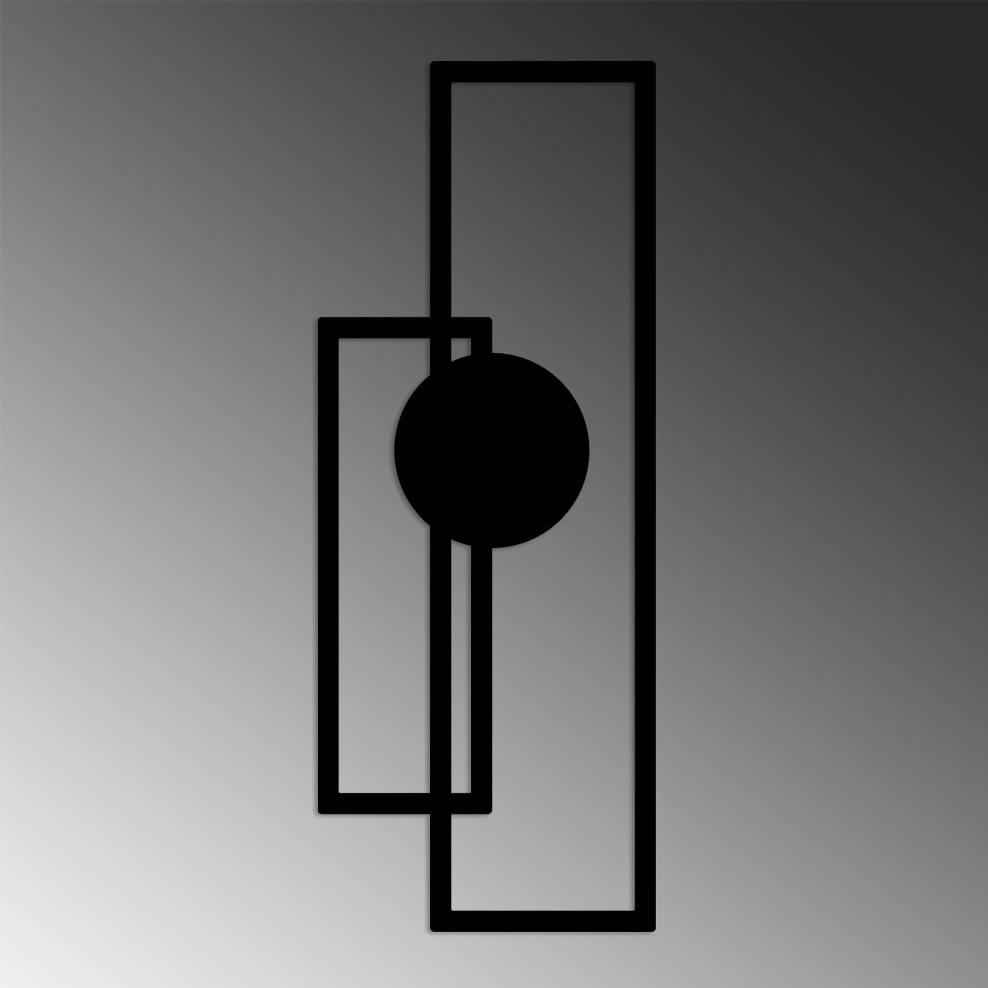 Verleihen Sie Ihrem Zuhause mit der eleganten Astratto Wanddeko in Schwarz von Wallity einen Hauch von Raffinesse und Stil.