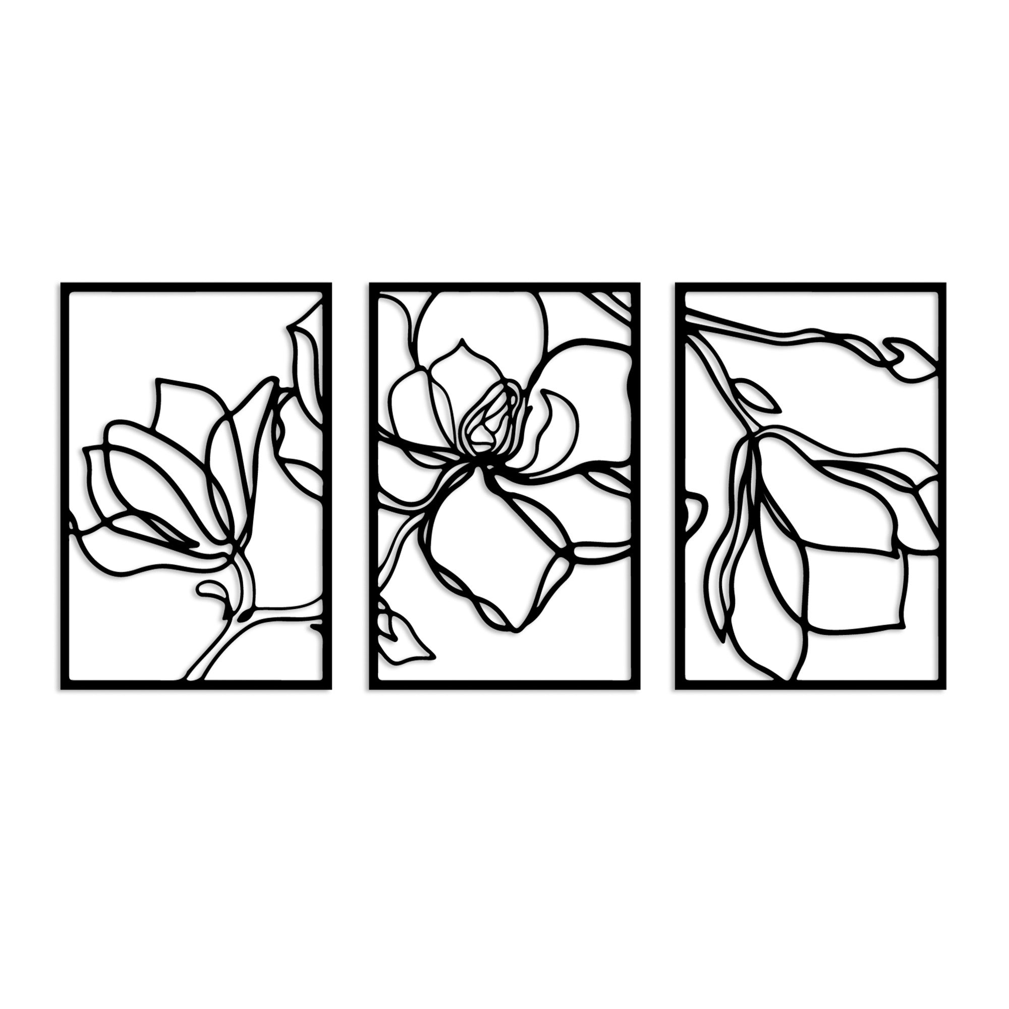 Verleihen Sie Ihrem Raum mit der Erbas Wanddeko von Wallity einen Hauch von Eleganz. Dieses stilvolle schwarze Metallset setzt moderne Akzente und verwandelt Ihre Wände.