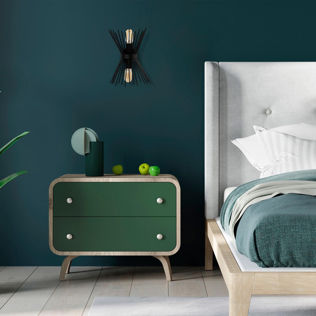 Kirpi Wandleuchte - Schwarz in Schwarz präsentiert im Onlineshop von KAQTU Design AG. Wandleuchte ist von Opviq