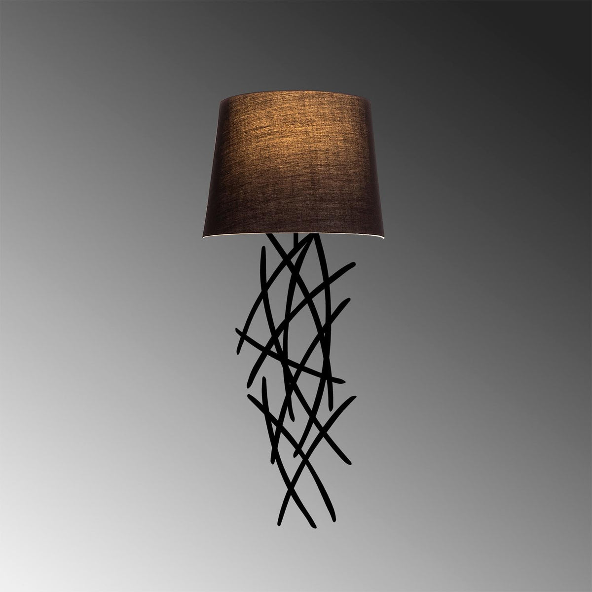 Asaf Wandleuchte - Schwarz in Schwarz präsentiert im Onlineshop von KAQTU Design AG. Wandleuchte ist von Opviq