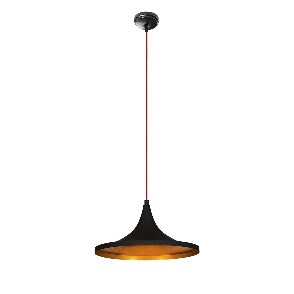 Elmas Pendellampe - Schwarz Rot in Schwarz Rot präsentiert im Onlineshop von KAQTU Design AG. Pendelleuchte ist von Opviq