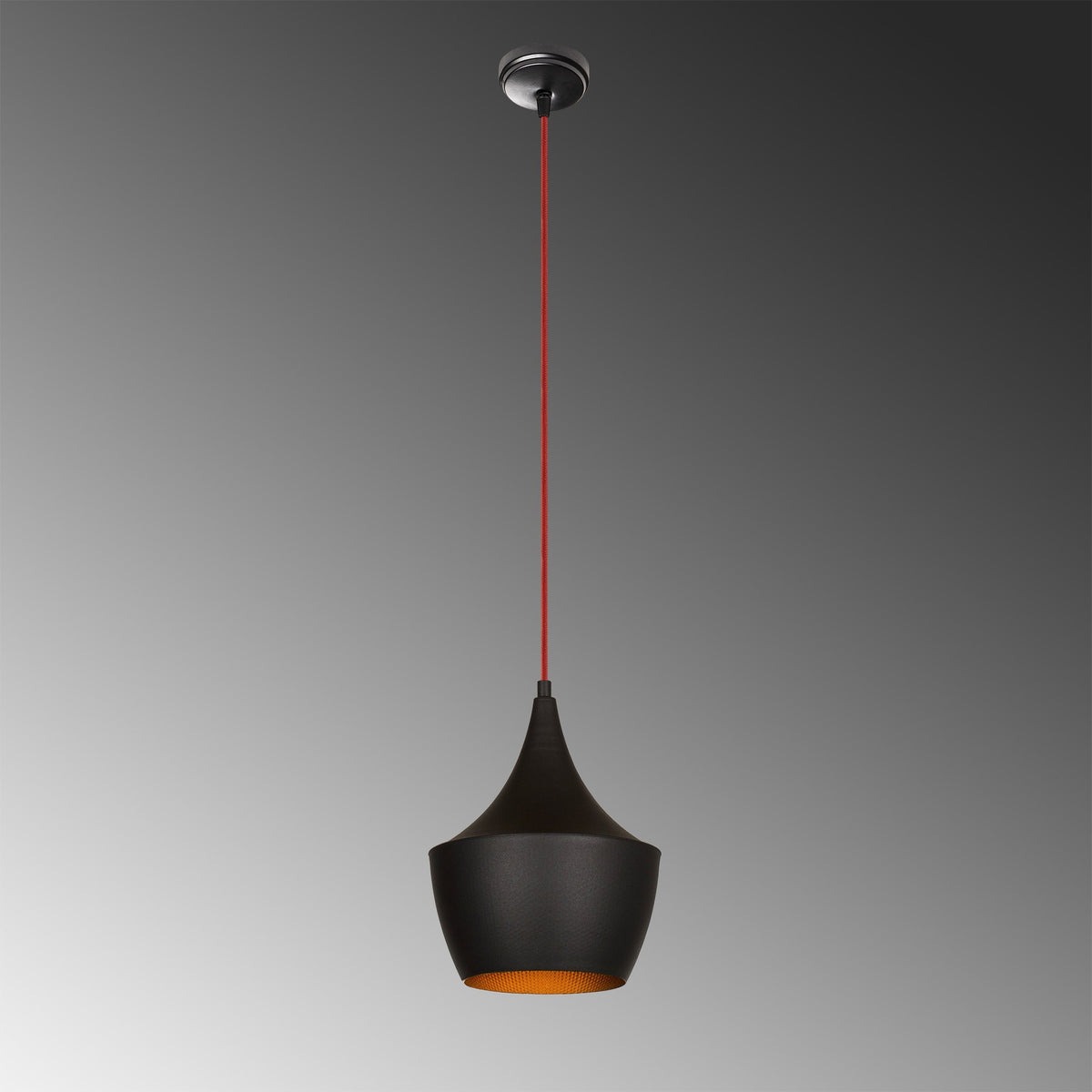 Elmas Pendellampe - Schwarz Rot in Schwarz Rot präsentiert im Onlineshop von KAQTU Design AG. Pendelleuchte ist von Opviq