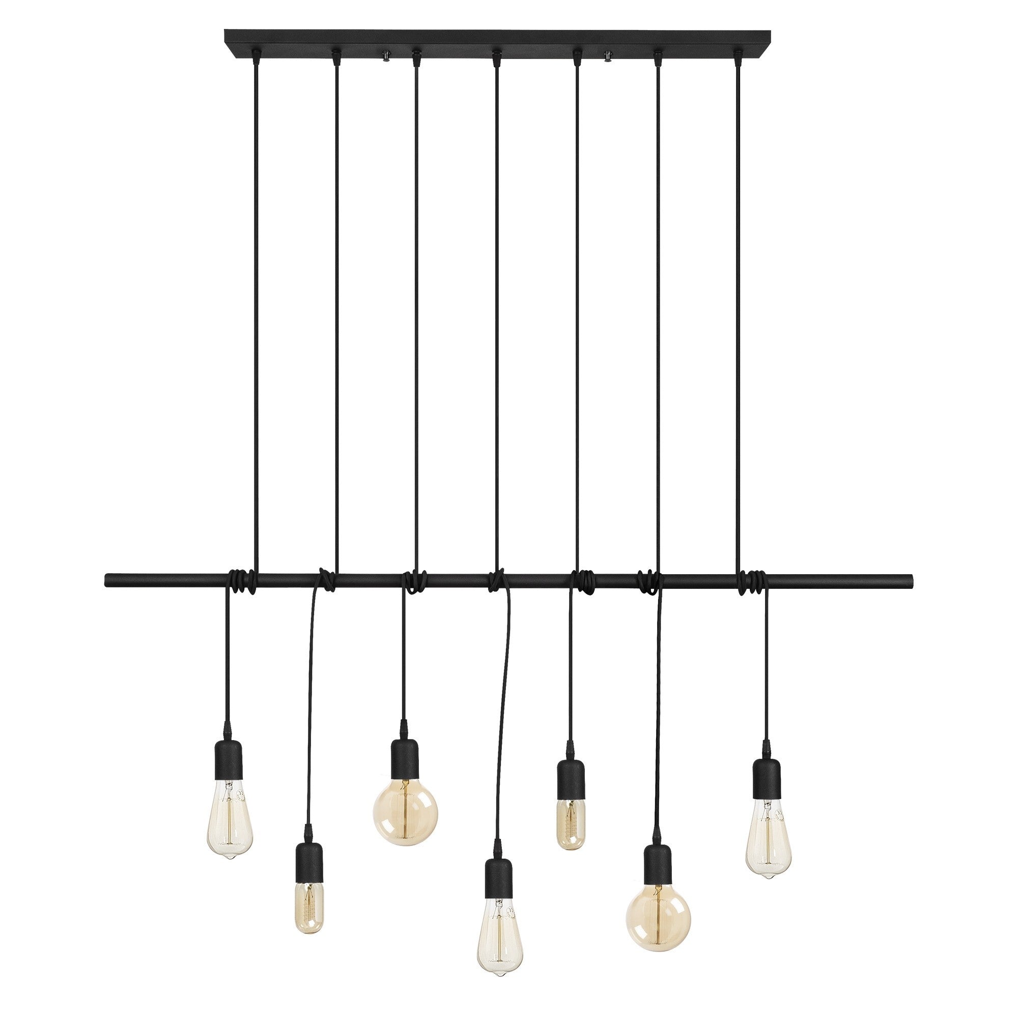 Erleben Sie mit der Salkım Pendelleuchte in Schwarz von Opviq ein modernes Lichtdesign, das Eleganz und Individualität in Ihr Zuhause bringt.