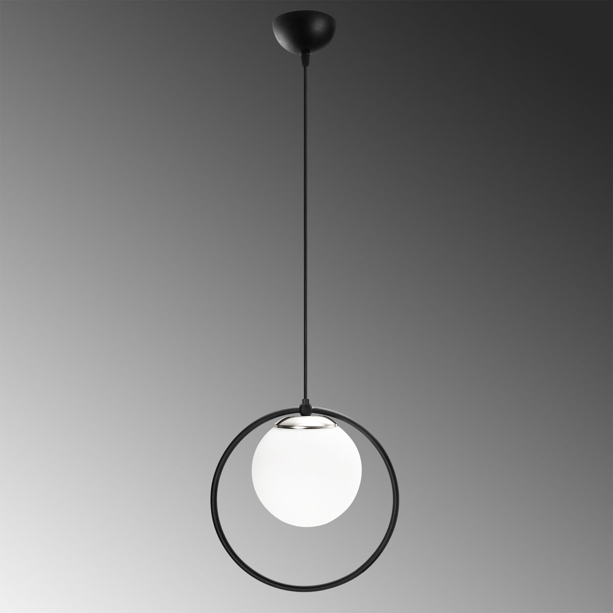 Dolunay Pendellampe - Schwarz Weiss in Schwarz Weiss präsentiert im Onlineshop von KAQTU Design AG. Pendelleuchte ist von Opviq