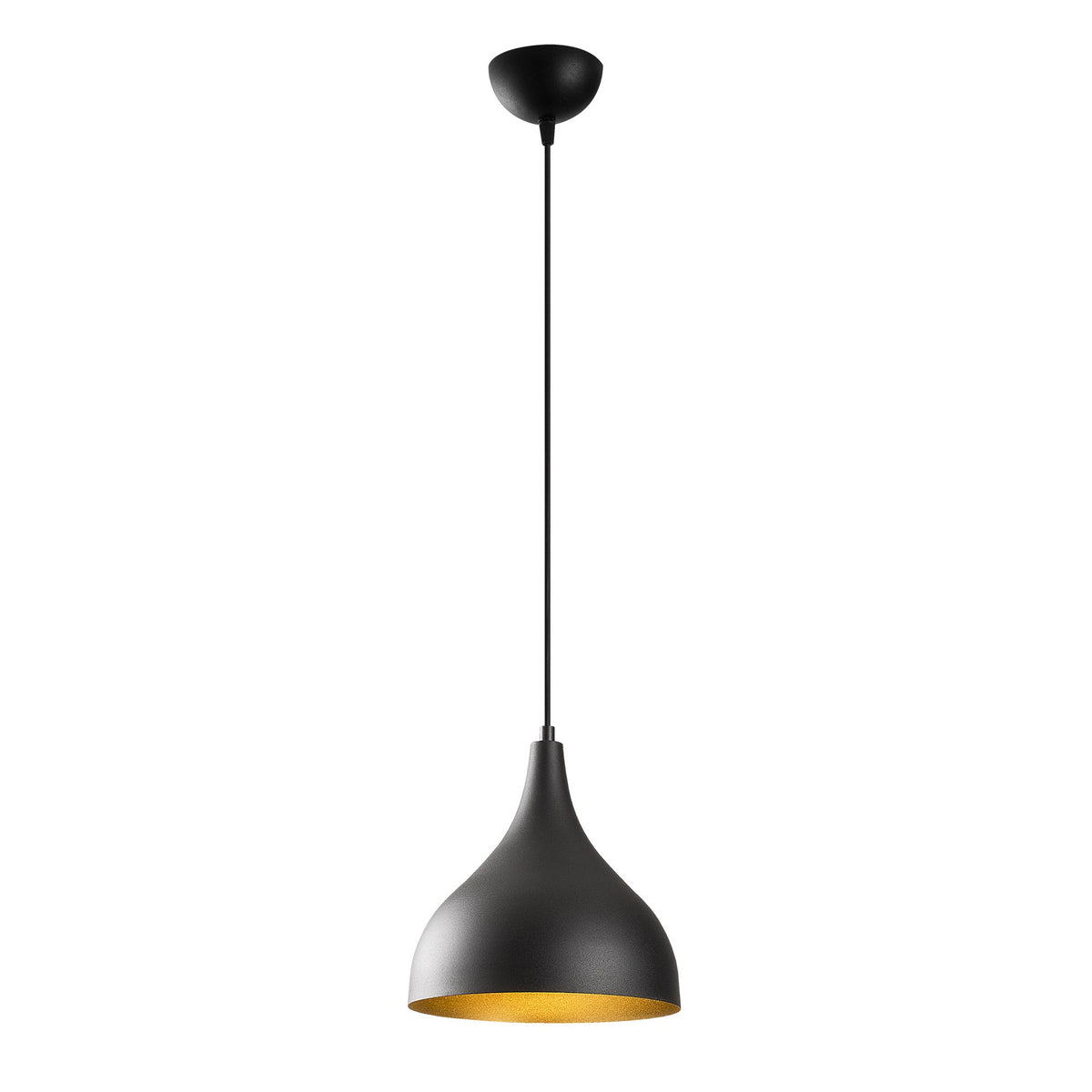 Sağlam Pendellampe - Schwarz Gold in Schwarz Gold präsentiert im Onlineshop von KAQTU Design AG. Pendelleuchte ist von Opviq