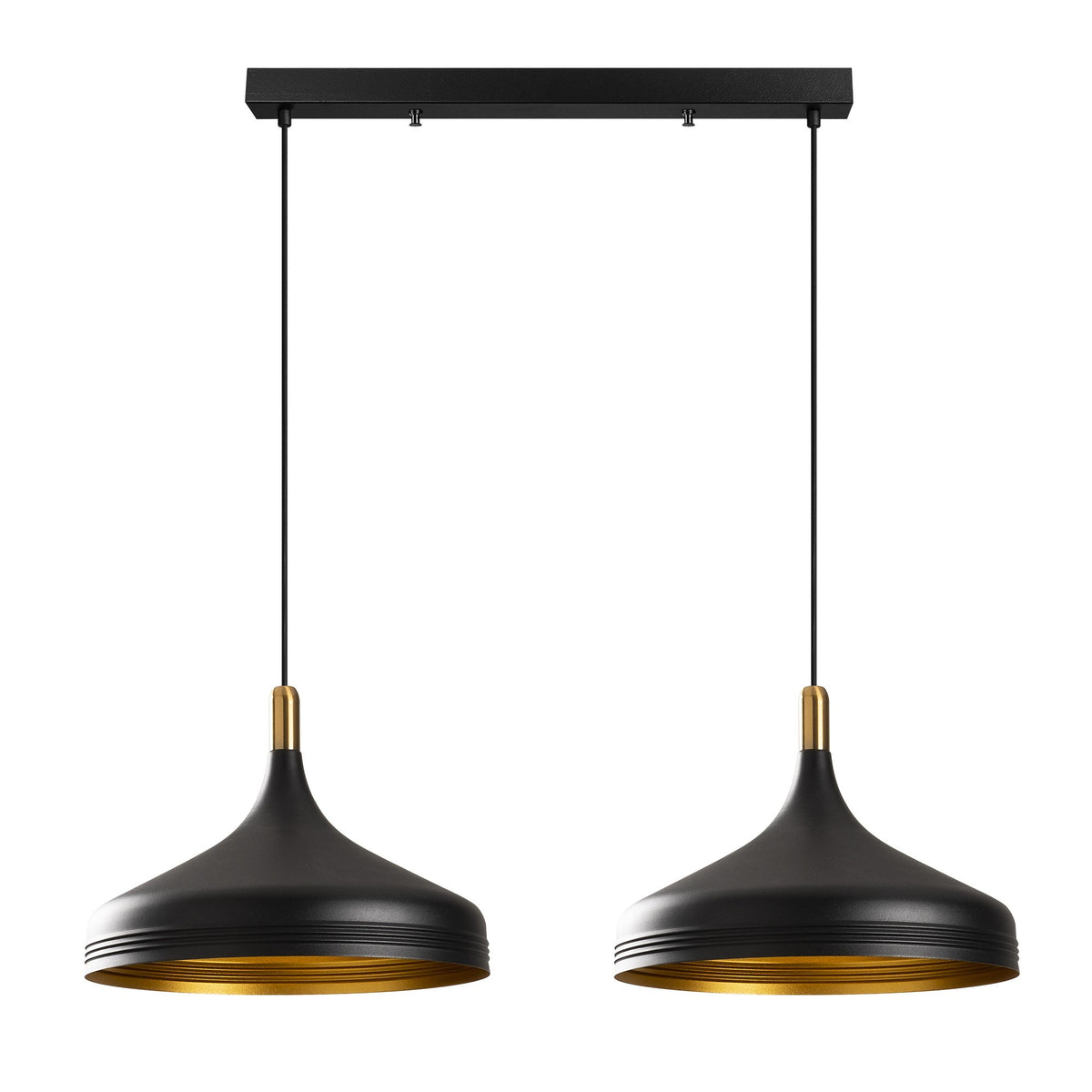 Sağlam Pendellampe - Schwarz Gold in Schwarz Gold präsentiert im Onlineshop von KAQTU Design AG. Pendelleuchte ist von Opviq