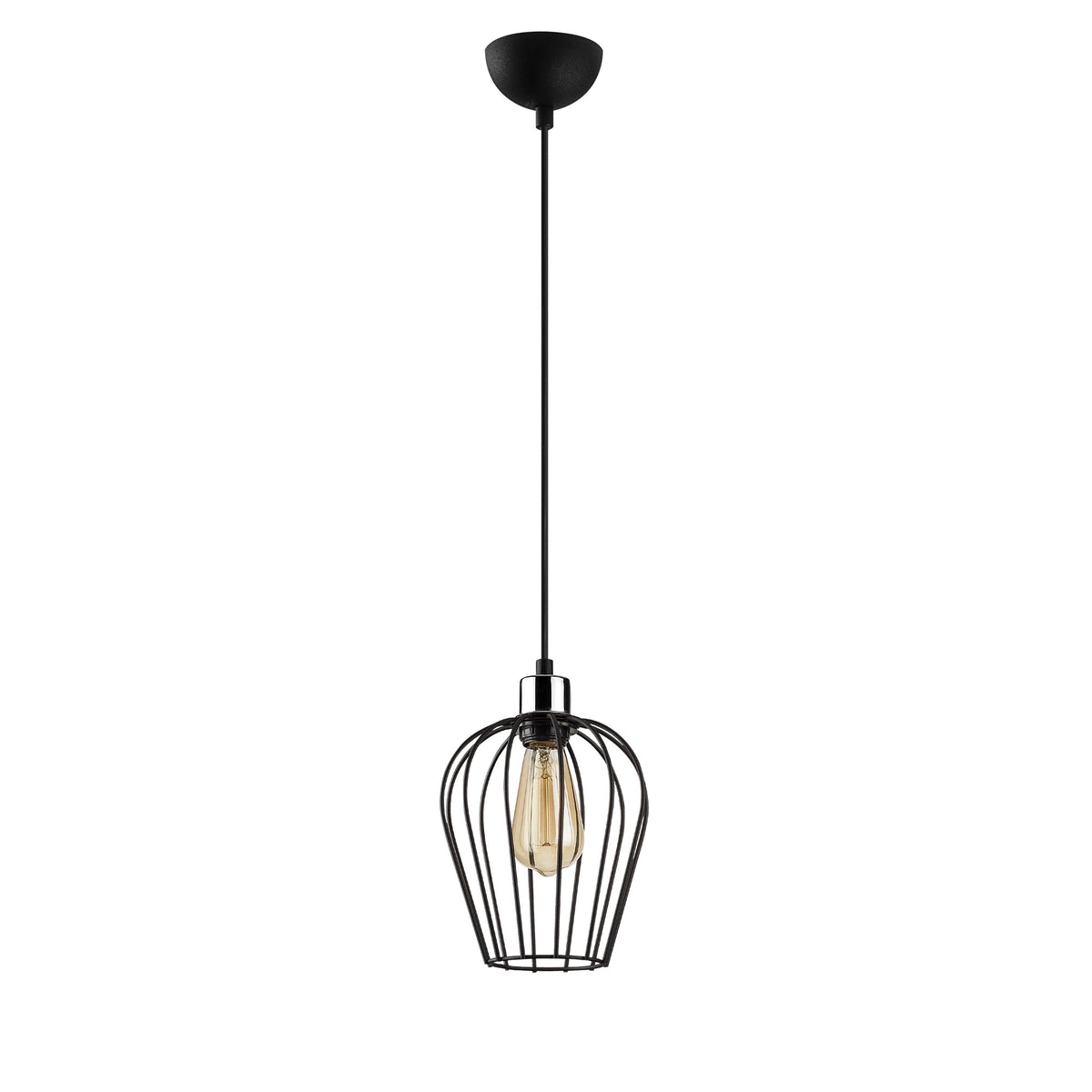Tel Pendellampe - Schwarz in Schwarz präsentiert im Onlineshop von KAQTU Design AG. Pendelleuchte ist von Opviq
