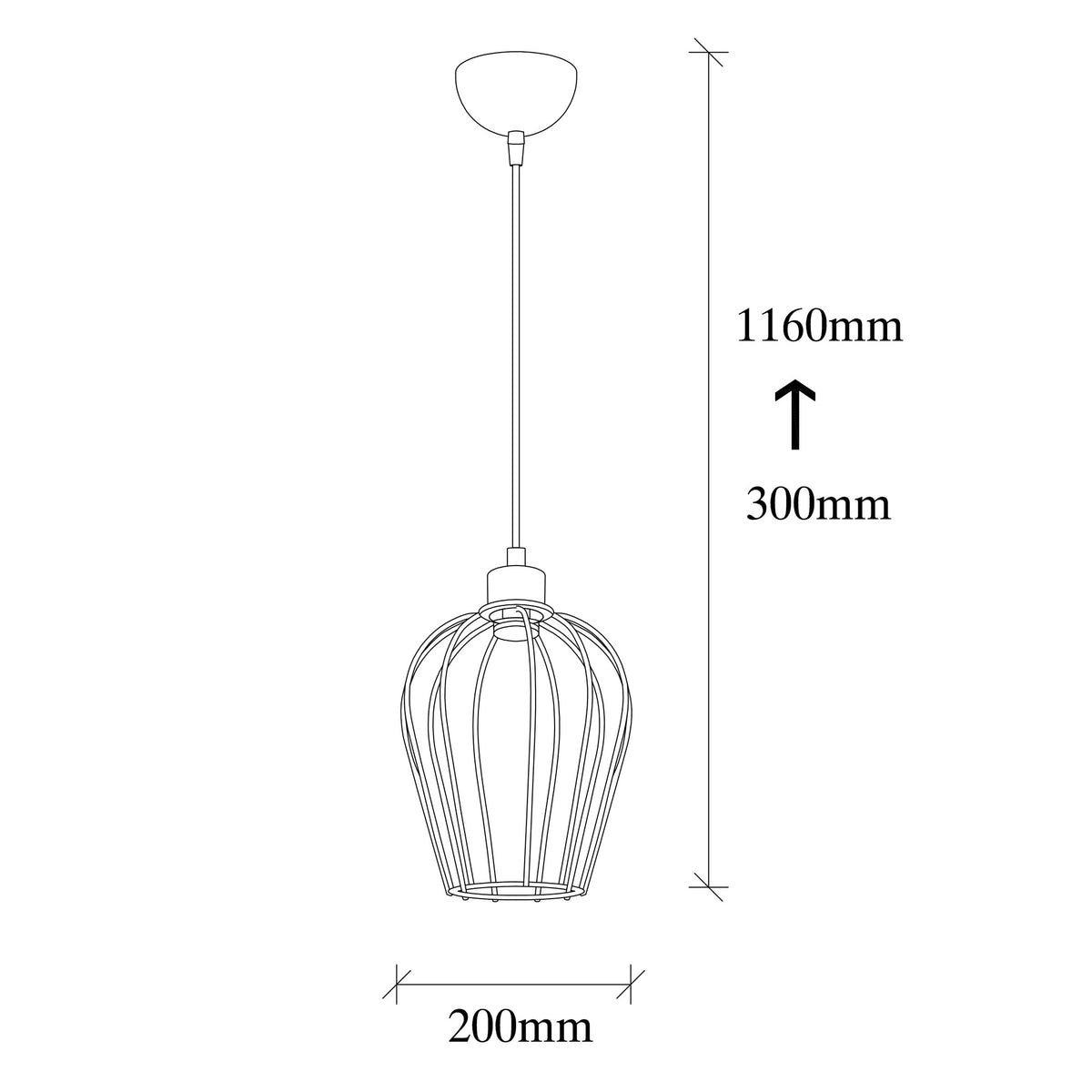 Tel Pendellampe - Schwarz in Schwarz präsentiert im Onlineshop von KAQTU Design AG. Pendelleuchte ist von Opviq