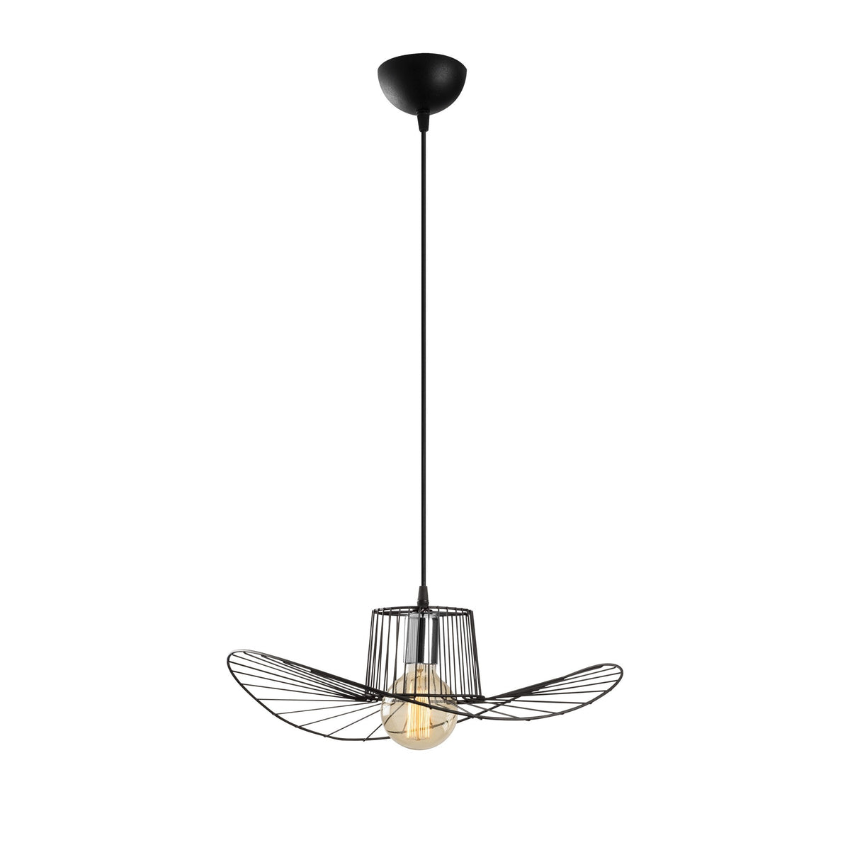Tel Pendellampe - Schwarz in Schwarz präsentiert im Onlineshop von KAQTU Design AG. Pendelleuchte ist von Opviq