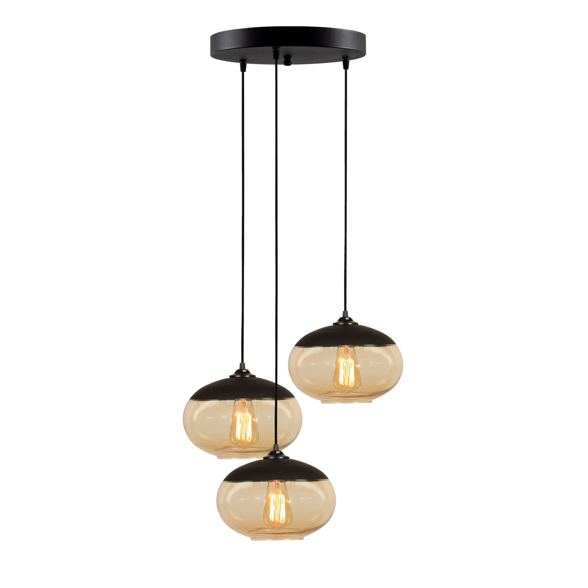 Camini Pendellampe - Schwarzer Honig in Schwarzer Honig präsentiert im Onlineshop von KAQTU Design AG. Pendelleuchte ist von Opviq