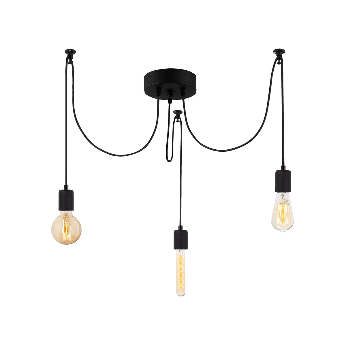 Kabluni Pendellampe - Schwarz in Schwarz präsentiert im Onlineshop von KAQTU Design AG. Pendelleuchte ist von Opviq