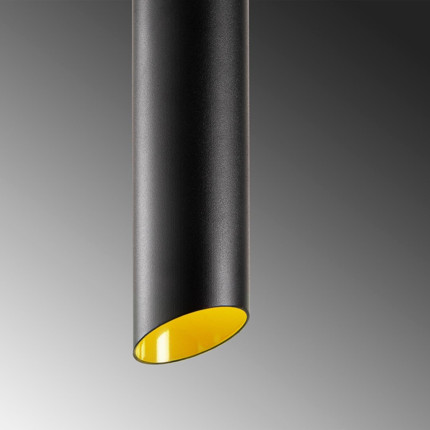 Setzen Sie mit der Sivani Pendelleuchte in Schwarz und Gelb von Opviq einen eleganten Akzent in Ihrem Zuhause. Modernes Design für jeden Raum.