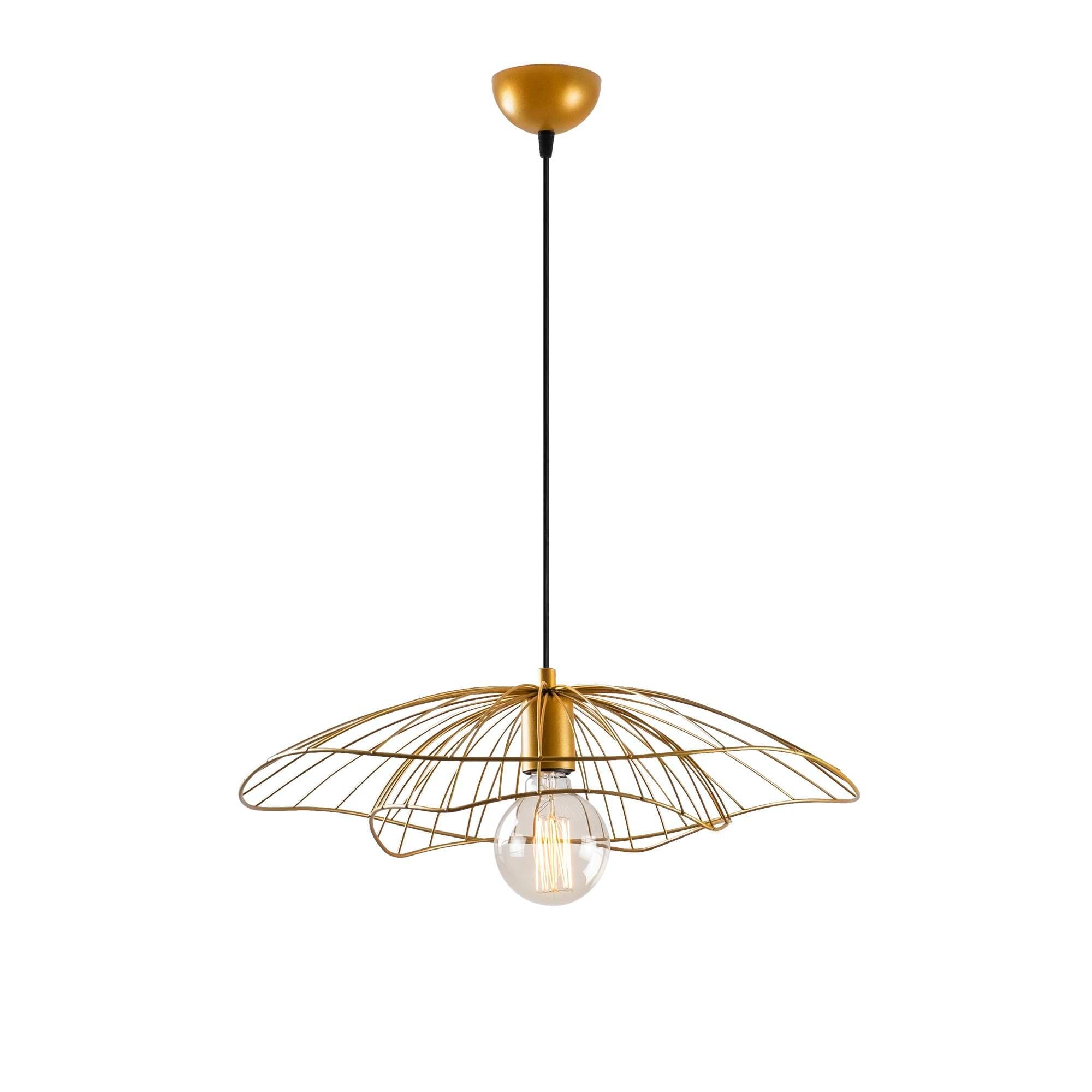 Verleihen Sie Ihrem Raum mit der goldenen Tel Pendelleuchte von Opviq einen Hauch von Luxus und Stil. Ideal für eine elegante Atmosphäre.