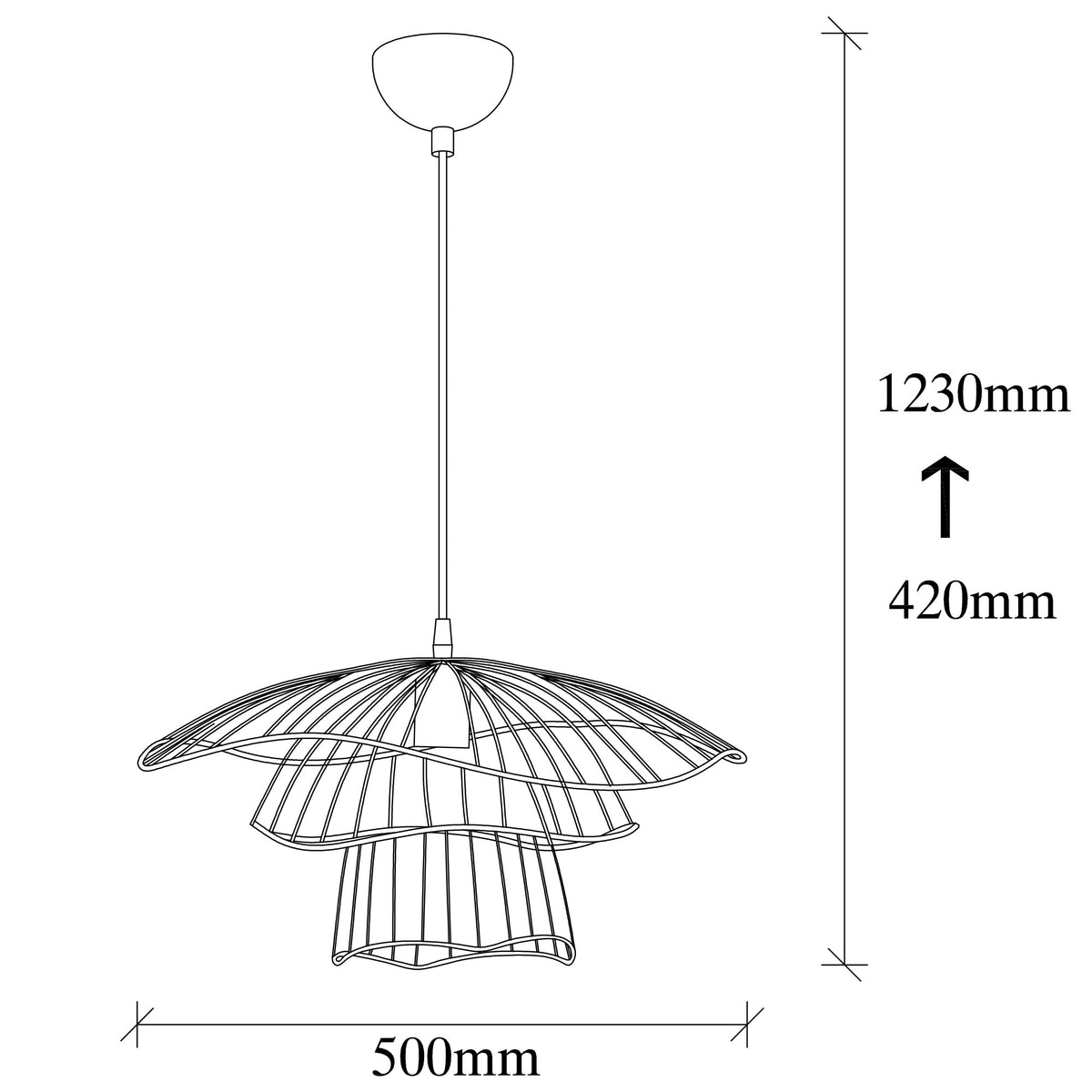Tel Pendellampe - Schwarz in Schwarz präsentiert im Onlineshop von KAQTU Design AG. Pendelleuchte ist von Opviq