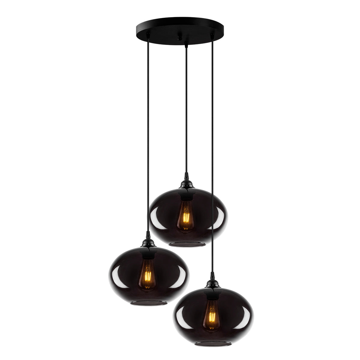 Smoked Pendellampe - Rauch in Rauch präsentiert im Onlineshop von KAQTU Design AG. Pendelleuchte ist von Opviq