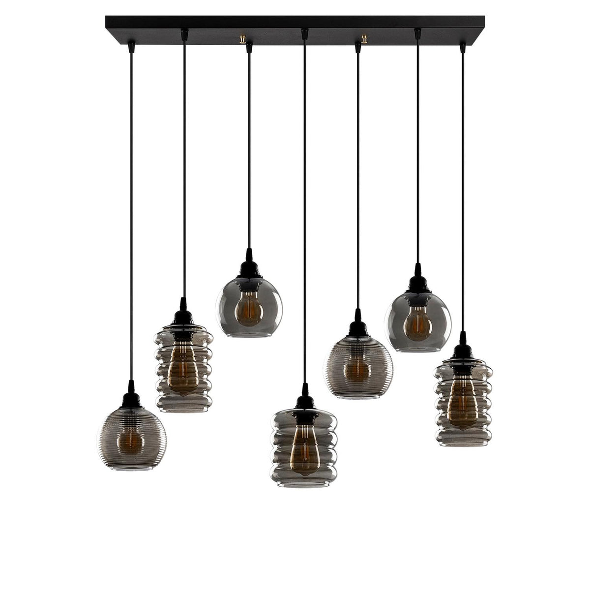 Smoked Pendellampe - Rauch in Rauch präsentiert im Onlineshop von KAQTU Design AG. Pendelleuchte ist von Opviq