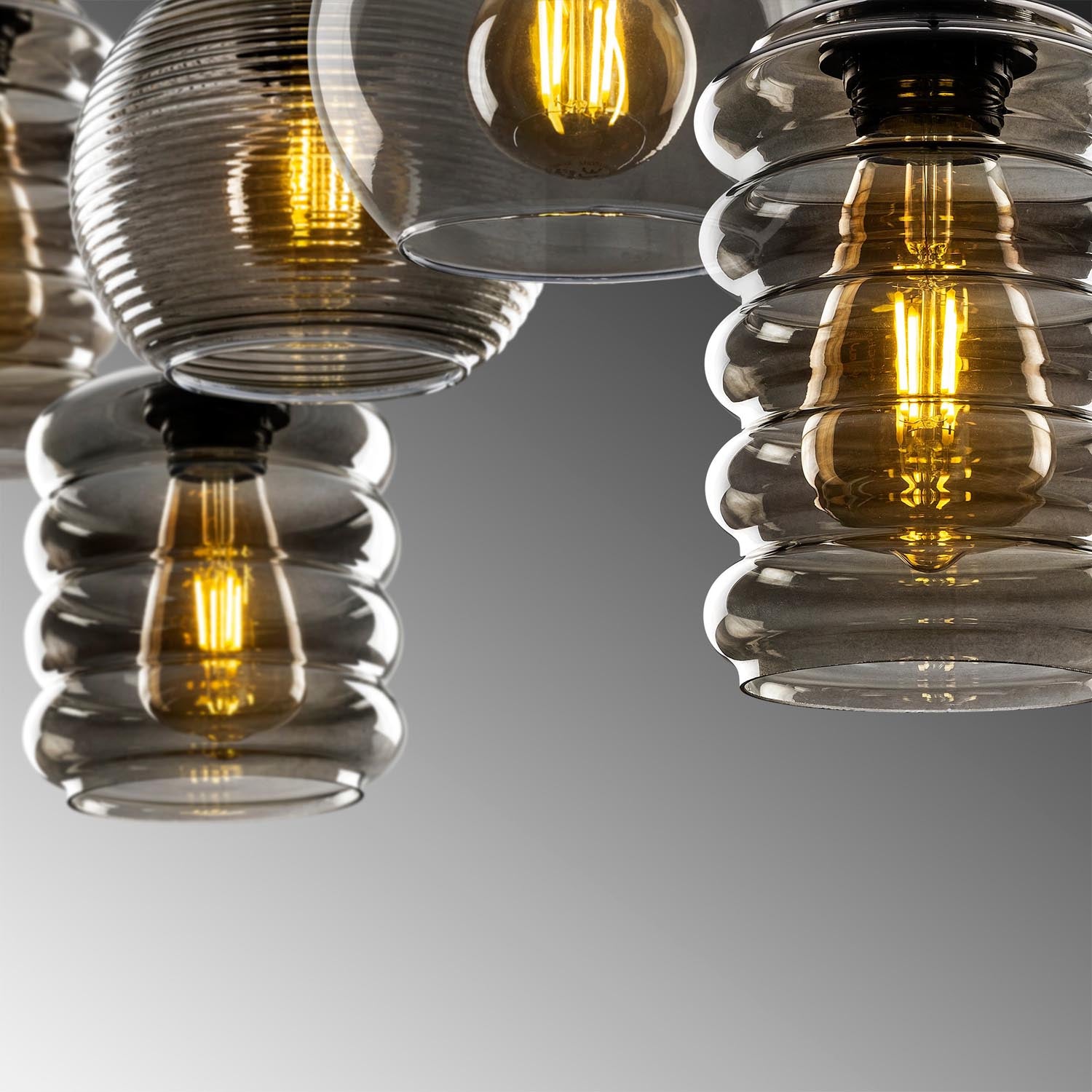 Smoked Pendellampe - Rauch