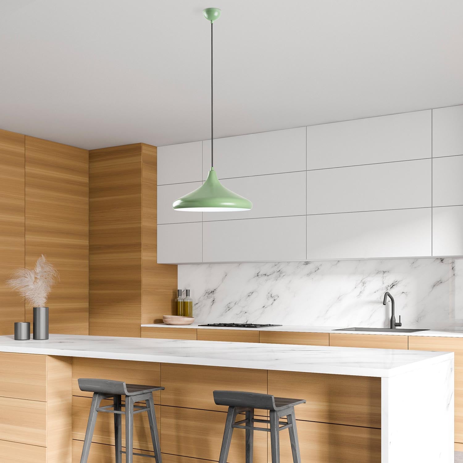 Eysan - Mint in Minze präsentiert im Onlineshop von KAQTU Design AG. Pendelleuchte ist von Opviq