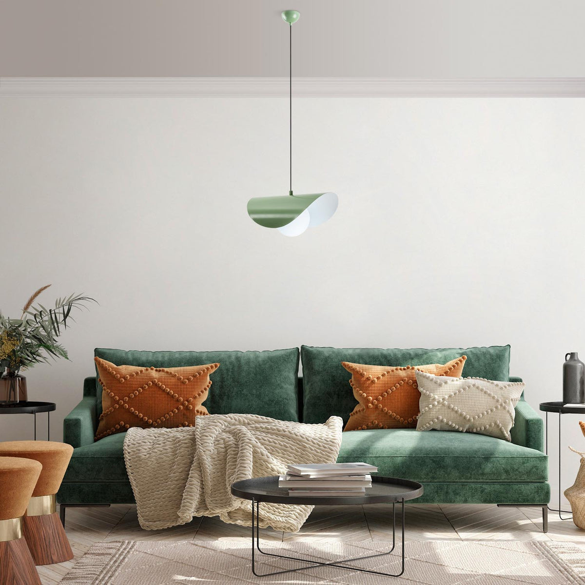 Vatoz Pendellampe - Minze in Minze präsentiert im Onlineshop von KAQTU Design AG. Pendelleuchte ist von Opviq