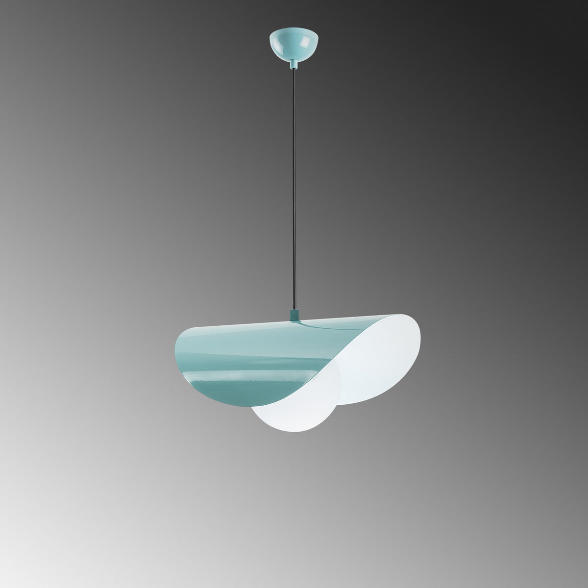 Vatoz Pendellampe - Türkis in Türkis präsentiert im Onlineshop von KAQTU Design AG. Pendelleuchte ist von Opviq