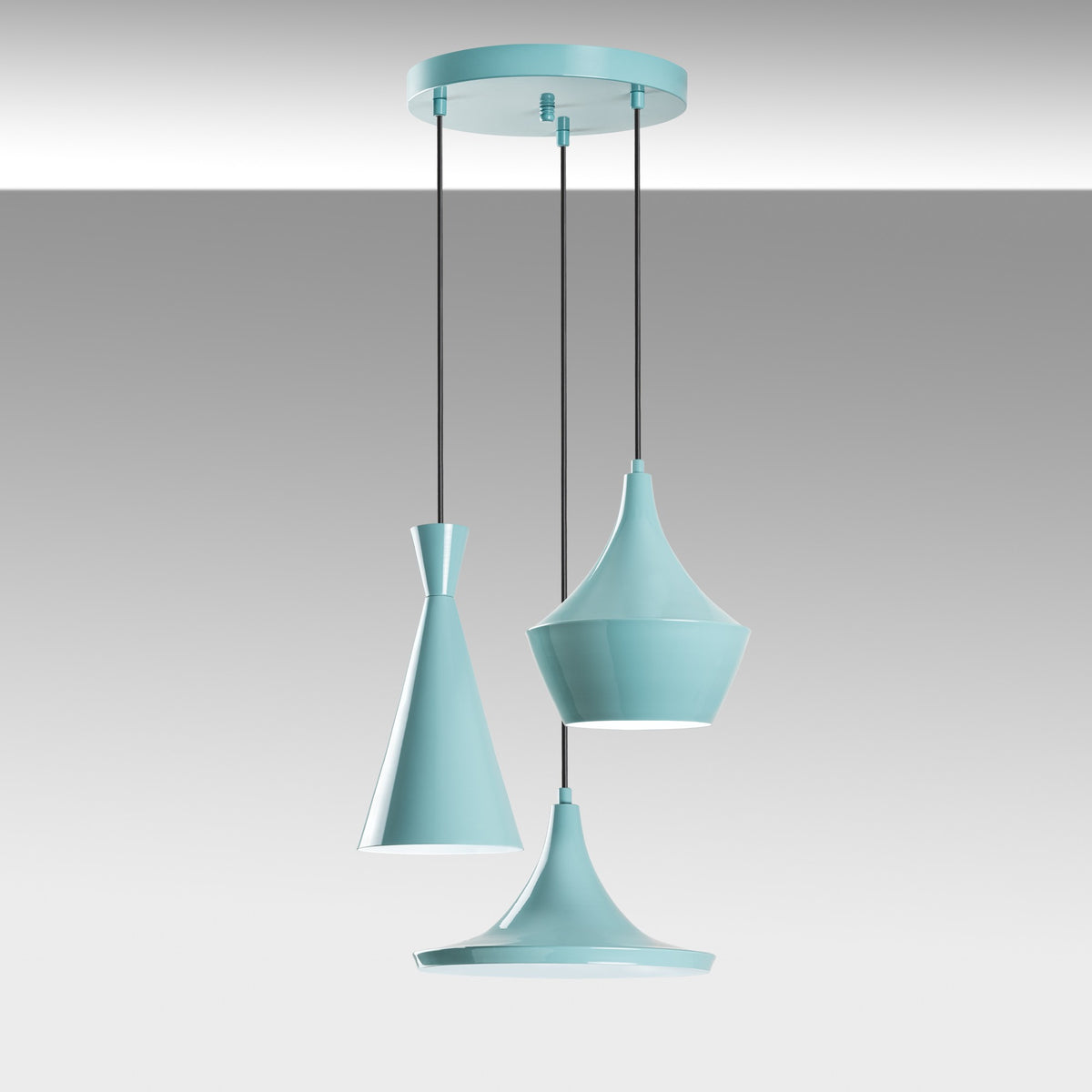 Tom Pendellampe - Türkis in Türkis präsentiert im Onlineshop von KAQTU Design AG. Pendelleuchte ist von Opviq