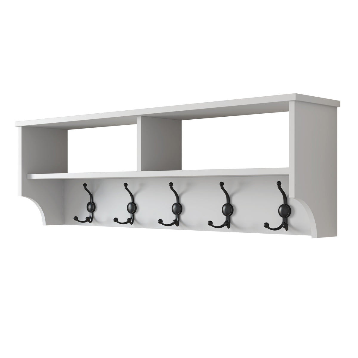 P2 Garderobe - Weiss in Weiss präsentiert im Onlineshop von KAQTU Design AG. Kleiderhaken ist von Hanah Home