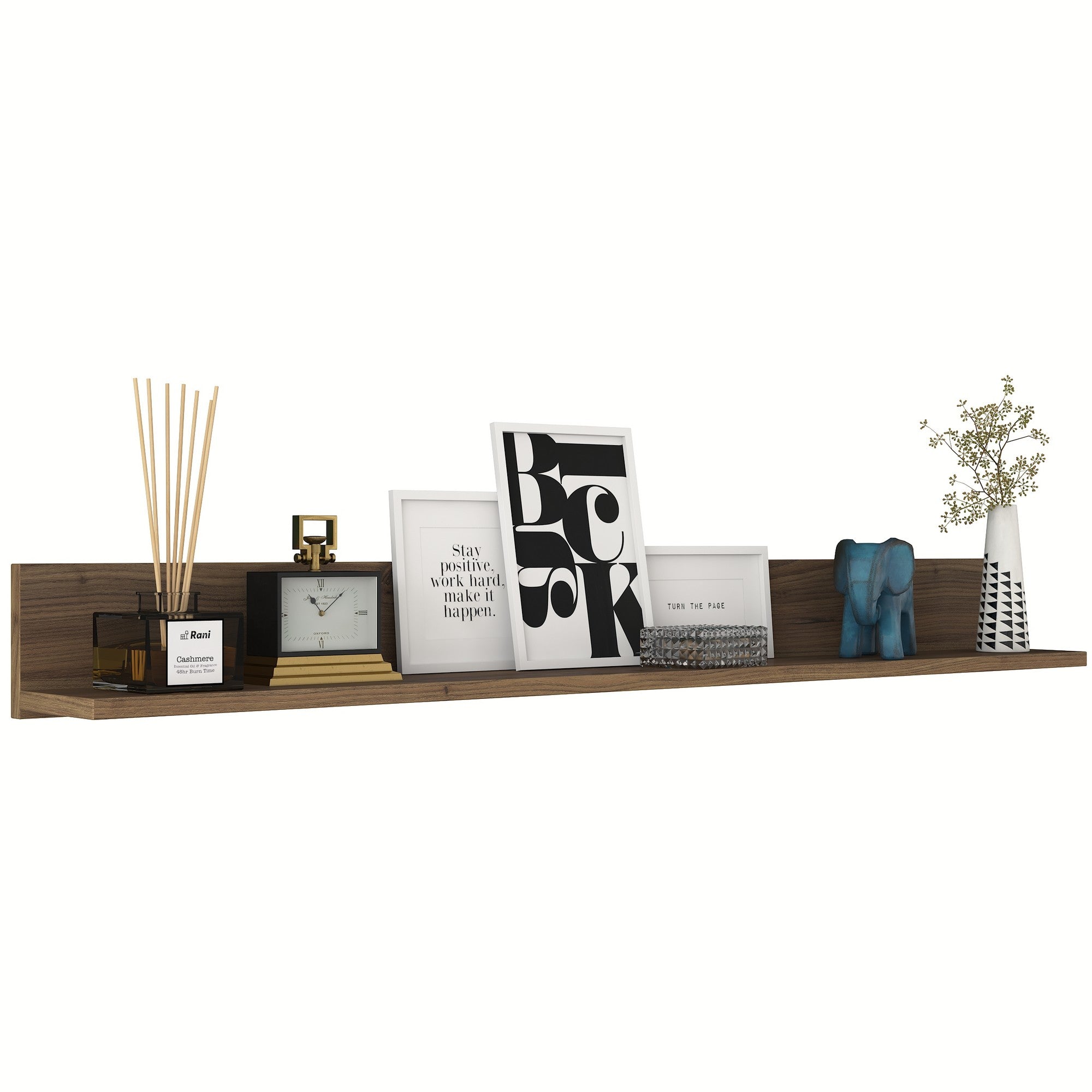 E5 - 226 in Walnuss präsentiert im Onlineshop von KAQTU Design AG. Wandregal ist von Hanah Home