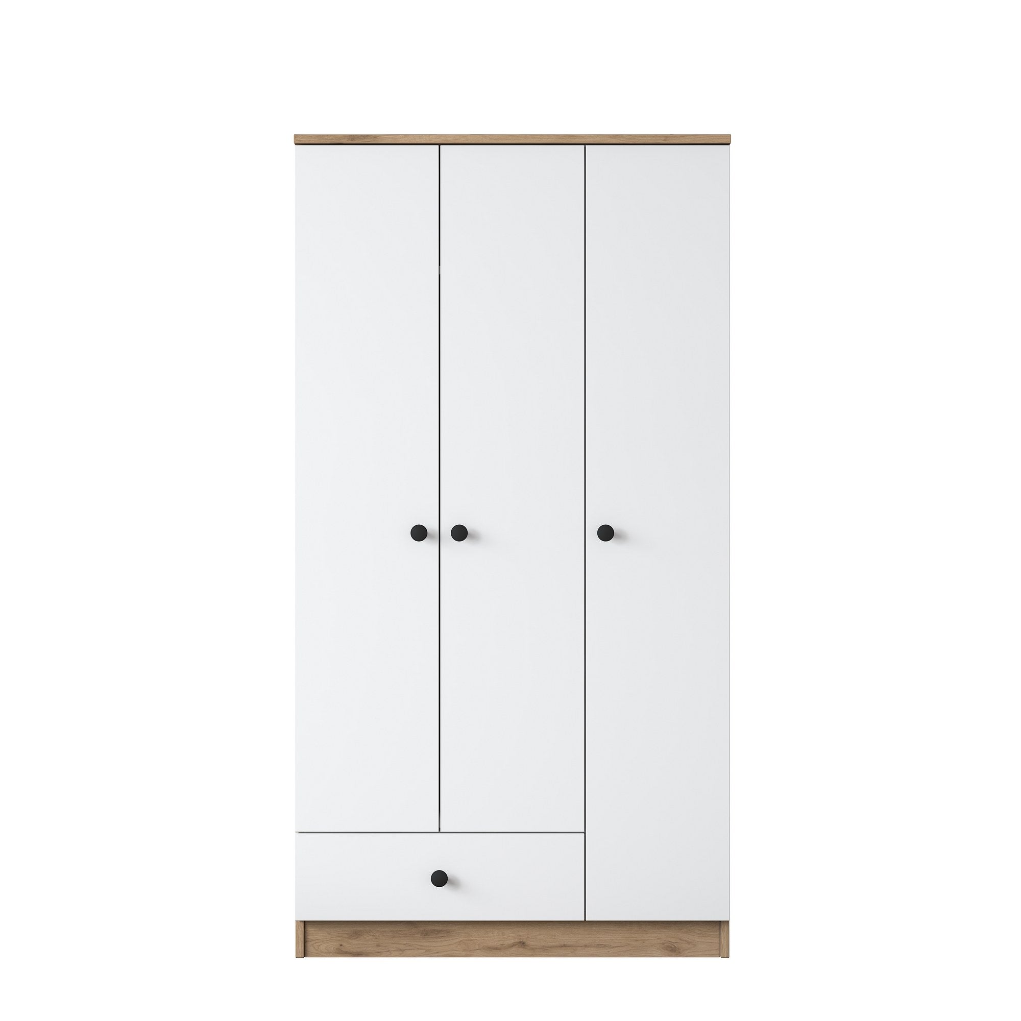 BA117 - 2253 in Walnuss Weiss präsentiert im Onlineshop von KAQTU Design AG. Garderobe ist von Hanah Home