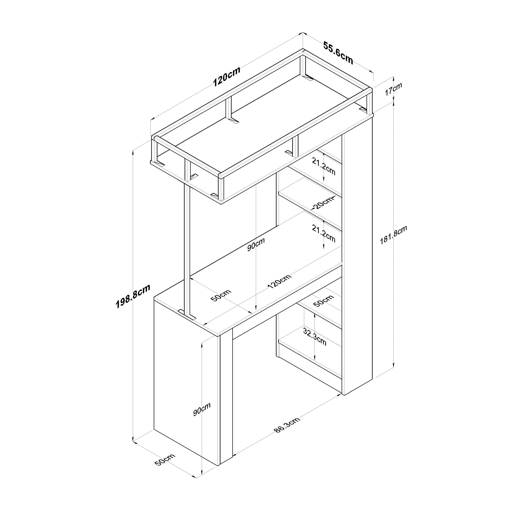 Stilvoller JA117 Esstisch in Walnuss Schwarz von Hanah Home. Perfekte Kombination aus Eleganz und Funktionalität für jeden Essbereich.