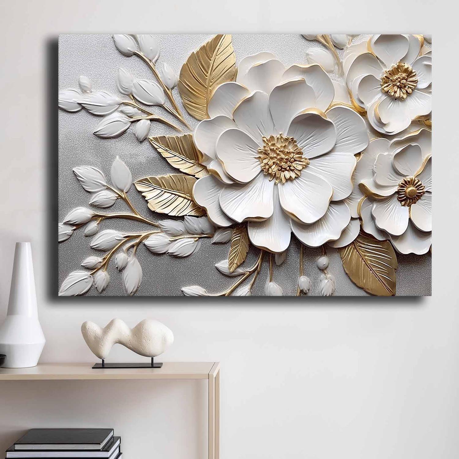 Entdecken Sie das Leinwandbild 70100GSC von Wallity – ein farbenfrohes Kunstwerk, das Eleganz und Stil in Ihr Zuhause bringt.