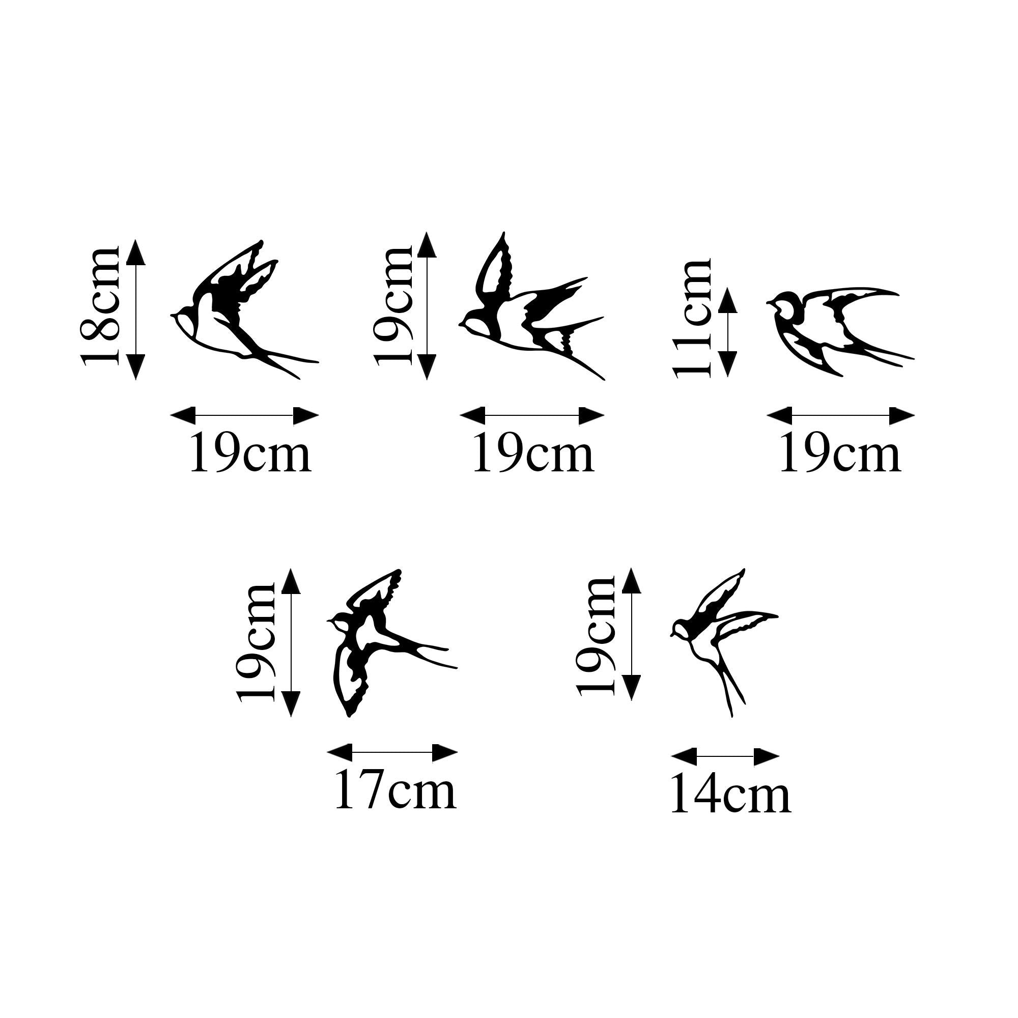 Avaler la décoration murale - noir