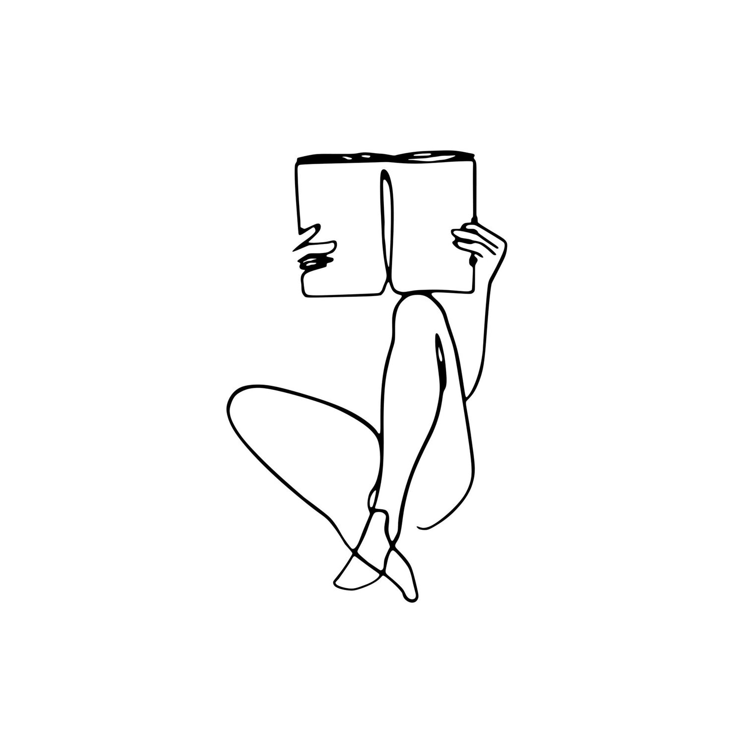 Verleihen Sie Ihrem Zuhause mit der eleganten Book Reading Wanddeko von Wallity einen Hauch von Raffinesse. Hochwertiges Metall, zeitloses Design.