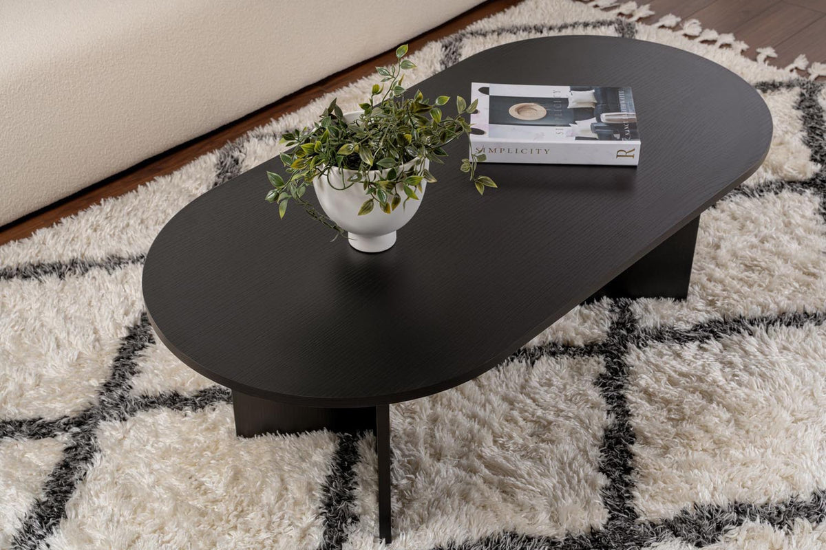 Sable Sofatisch - Holz Schwarz in Holz Schwarz präsentiert im Onlineshop von KAQTU Design AG. Couchtisch ist von Nordure
