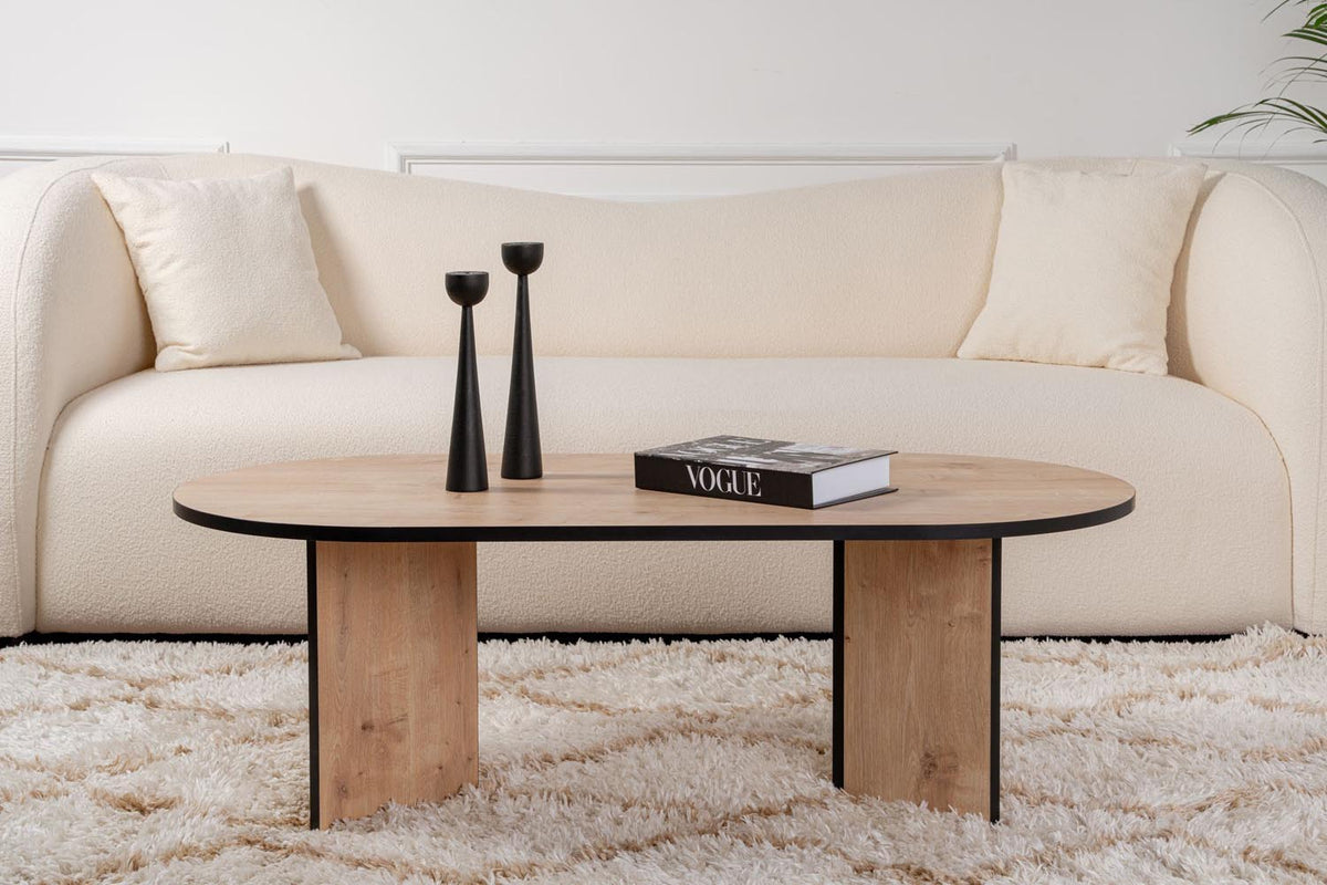 Sable Sofatisch - Saphir- Eiche Schwarz in Saphir- Eiche Schwarz präsentiert im Onlineshop von KAQTU Design AG. Couchtisch ist von Nordure