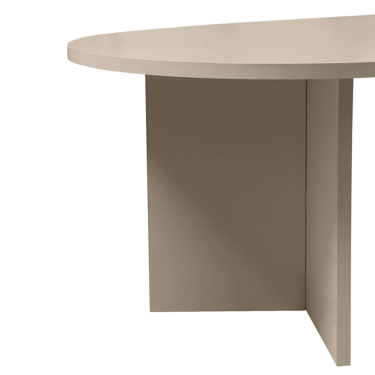 Rechteckiger Couchtisch in Mink aus melaminbeschichteter Spanplatte, 119 cm breit, 60 cm tief, 40 cm hoch, von Nordure.