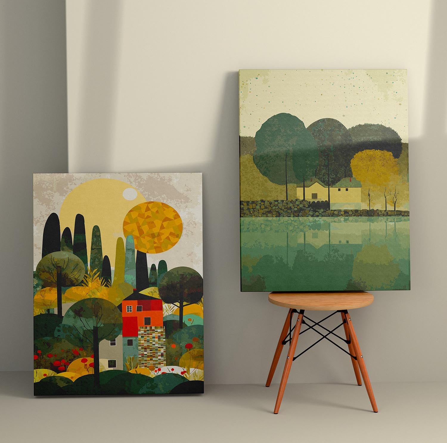 Entdecken Sie das beeindruckende Leinwandbild 2KNV4339 von Wallity. Mit leuchtenden Farben und eleganter Gestaltung verwandelt es jeden Raum.