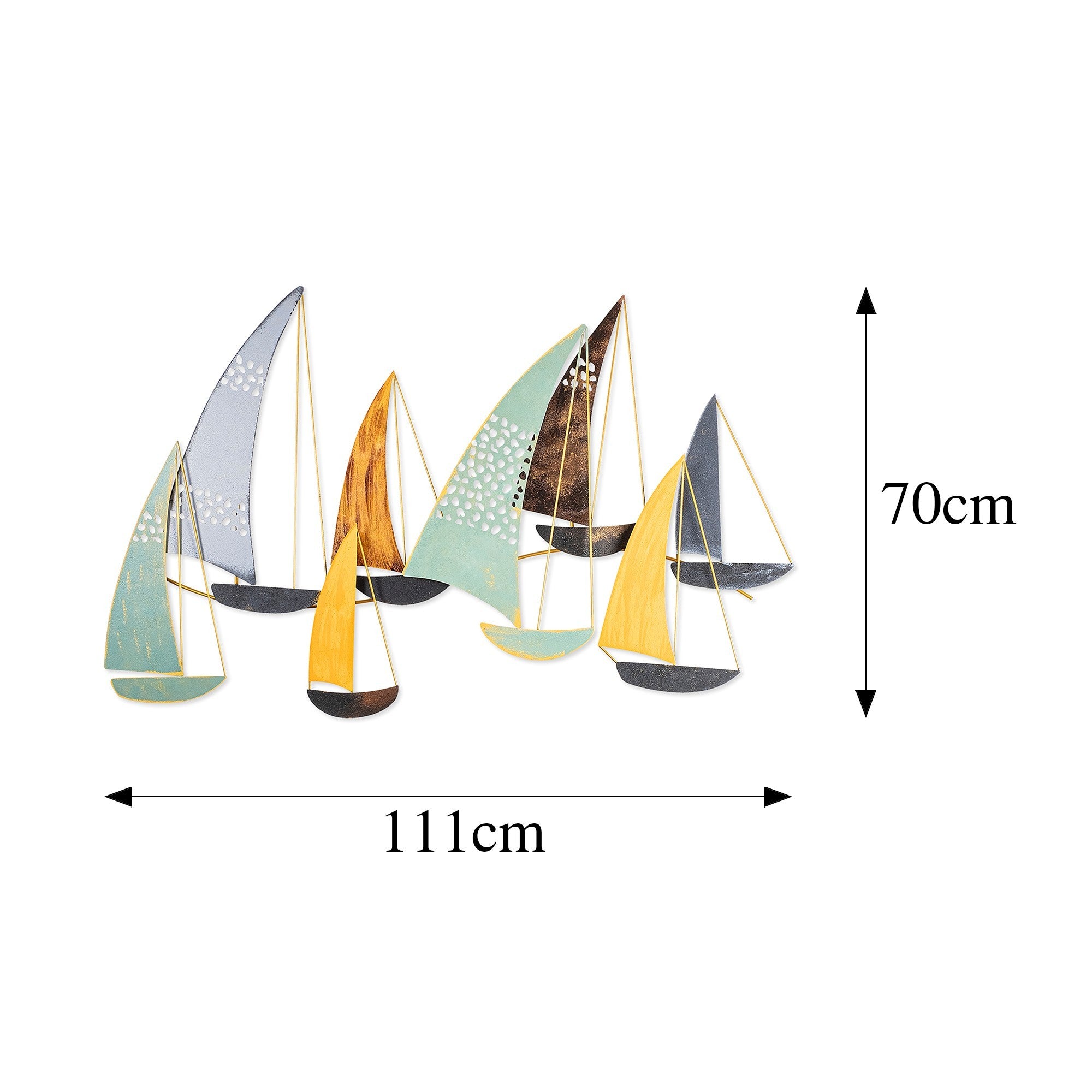 Verleihen Sie Ihrem Zuhause mit der Yavuz Wanddeko von Wallity einen Hauch von Eleganz. Dieses handbemalte Metallkunstwerk ist ein echter Blickfang!