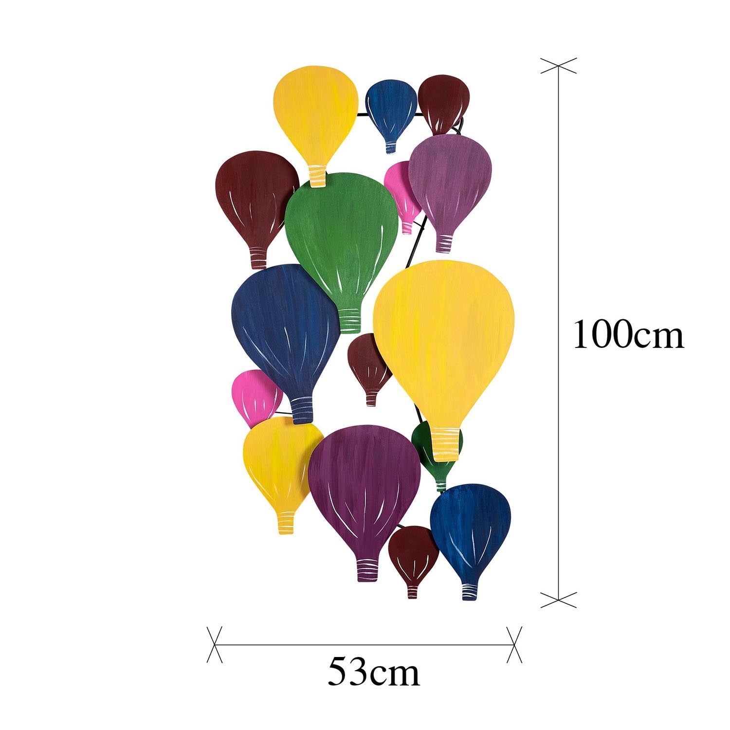 Verleihen Sie Ihrem Zuhause mit der Kapadokya Wanddeko von Wallity einen Hauch von Kunst und Stil – ein einzigartiges, handbemaltes Meisterwerk.