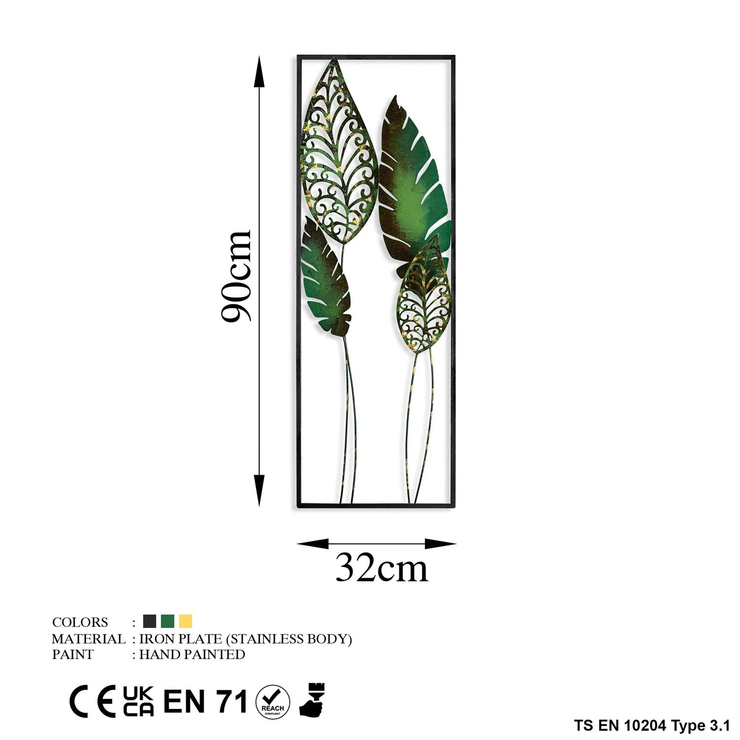 Gestalten Sie Ihre Wände neu mit der Nezgep 3 Wanddeko von Wallity. Dieses handgefertigte Metallkunstwerk bringt Farbe und Individualität in jeden Raum.