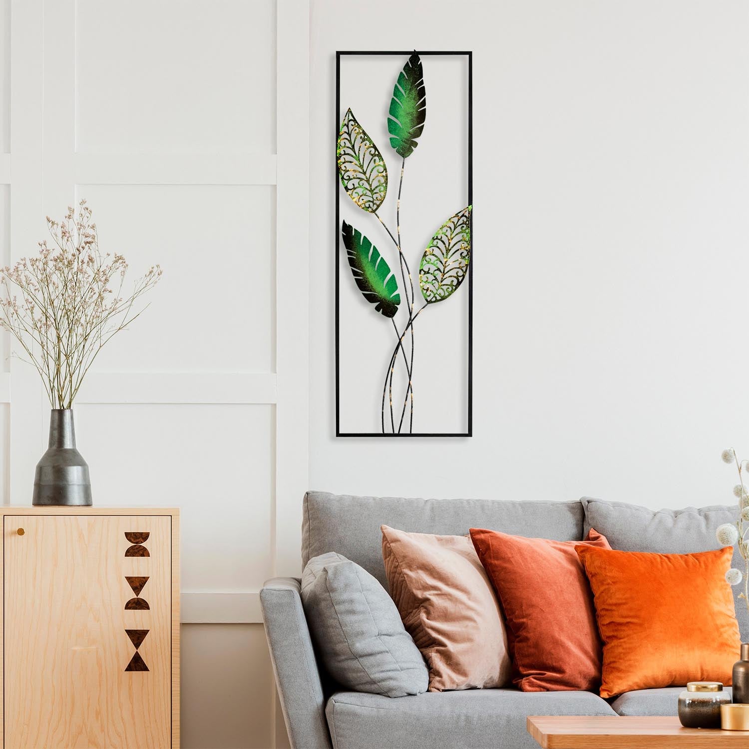 Gestalten Sie Ihre Wände neu mit der Timeyi 3 Wanddeko von Wallity. Dieses handgefertigte Metallkunstwerk bringt Farbe und Individualität in jeden Raum.