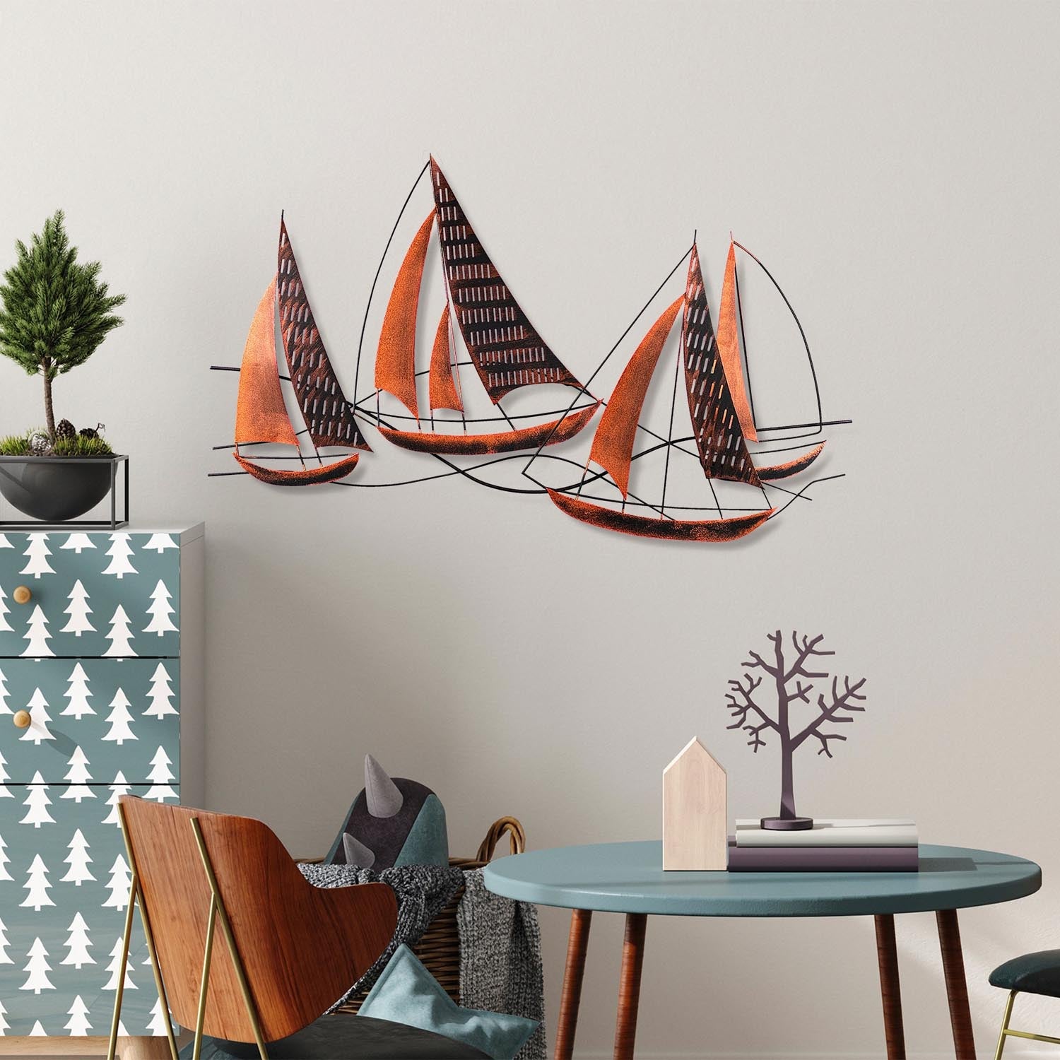 Entdecken Sie die Barbaros 3 Wanddeko von Wallity – ein handgefertigtes Metallkunstwerk, das jeden Raum mit Stil und Charakter bereichert.