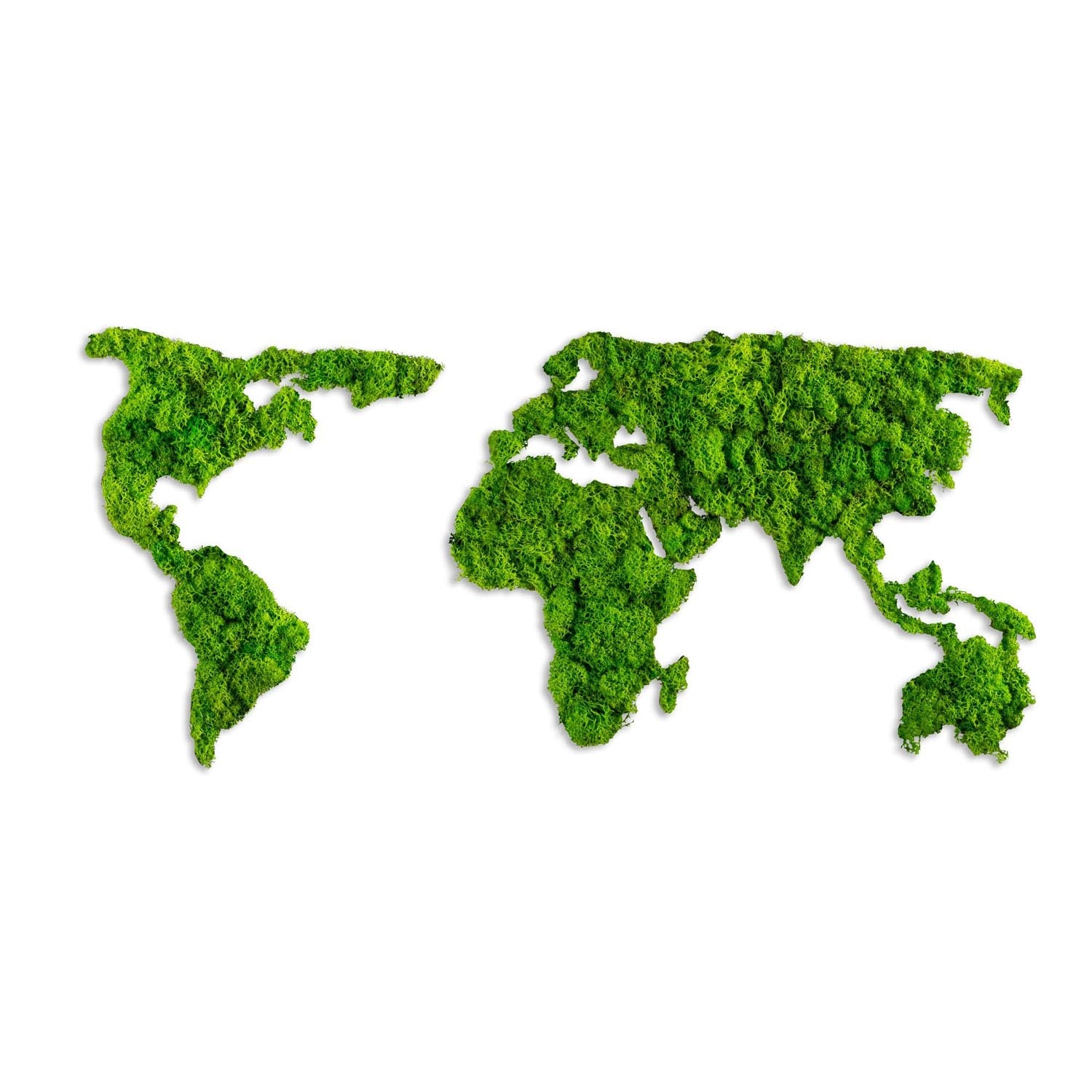 World Map in Grün präsentiert im Onlineshop von KAQTU Design AG. Wanddeko ist von Wallity