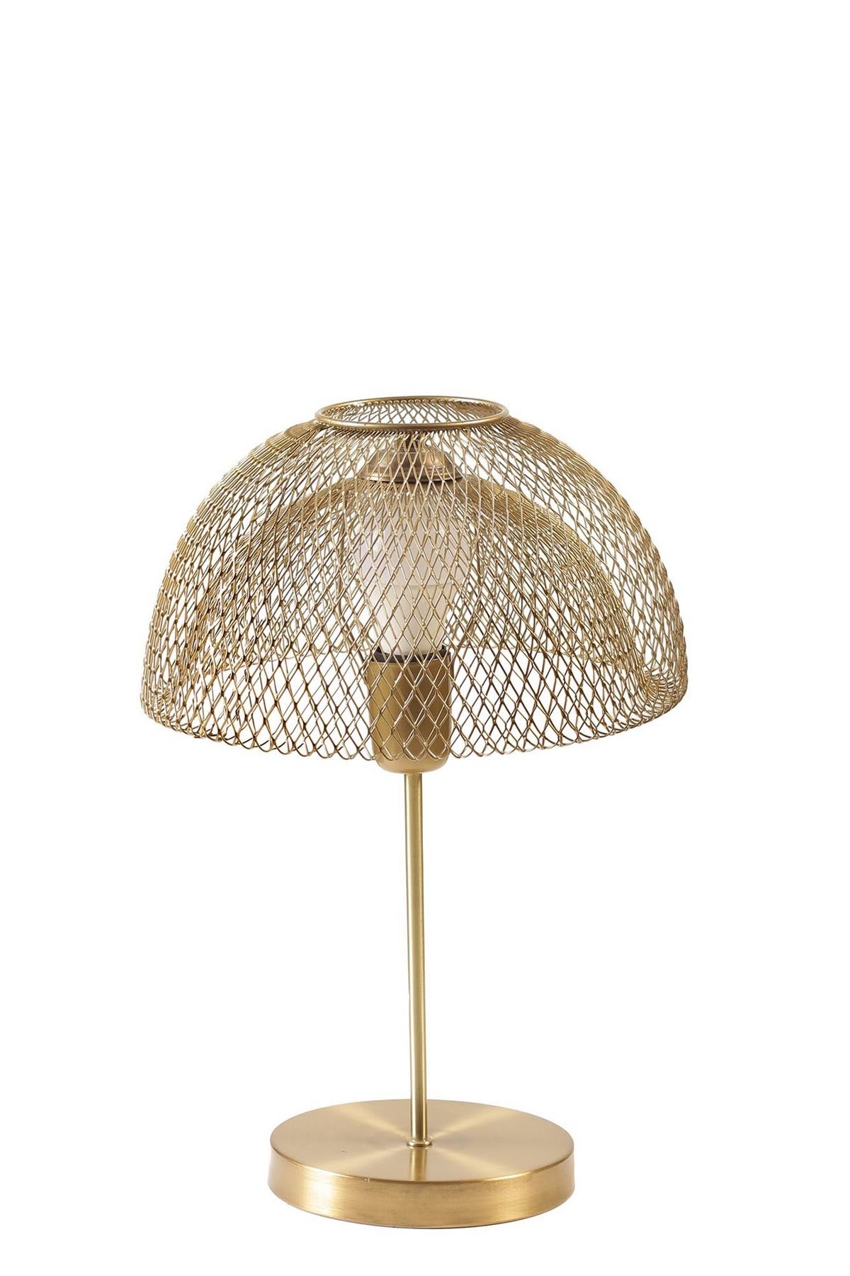 Lungo Eskitme Ufo Başlıklı Masa Lambası in Gold präsentiert im Onlineshop von KAQTU Design AG. Tischleuchte ist von Opviq